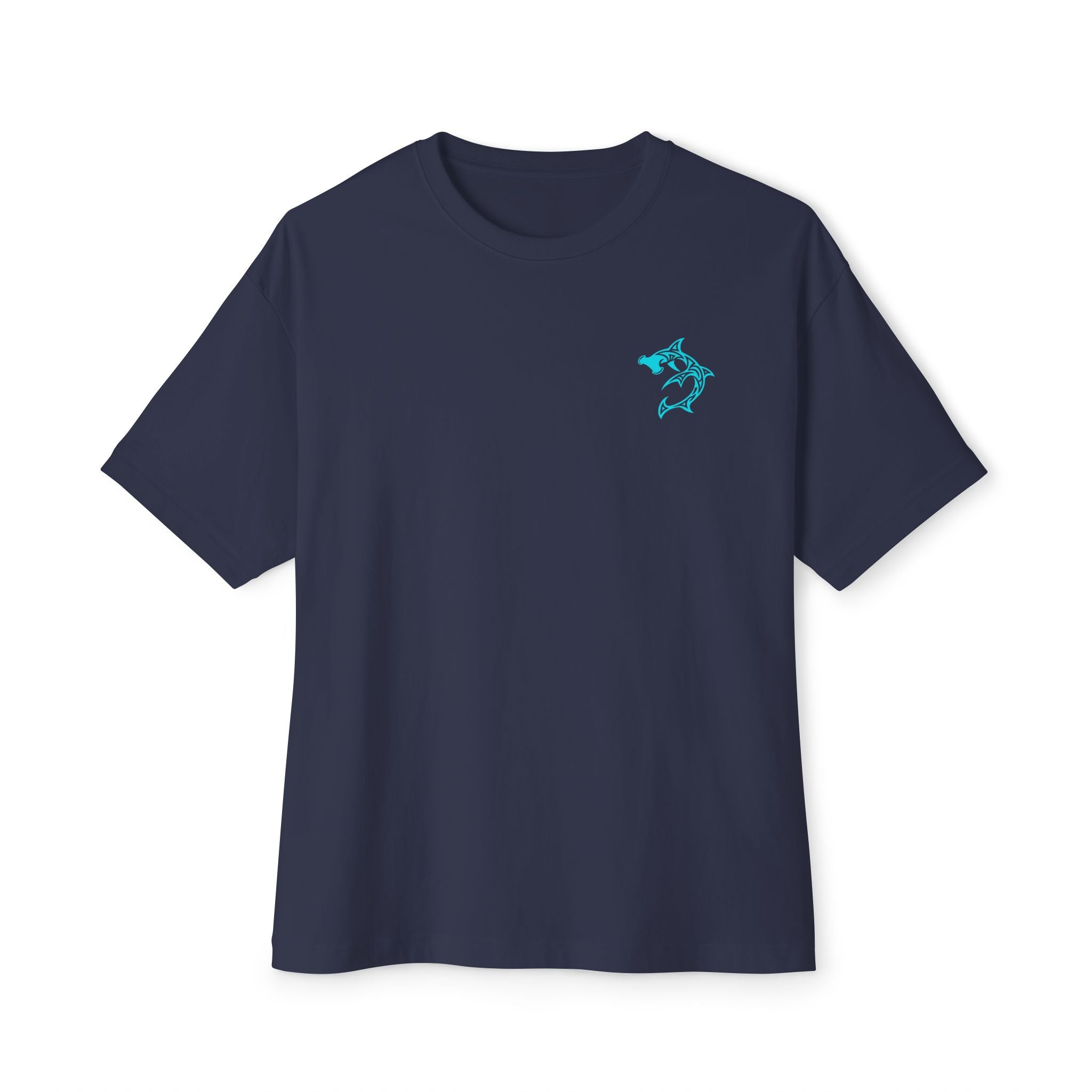 Shark Mandala Tee — Ocean Tribal Graphic Boxy T‑Shirt