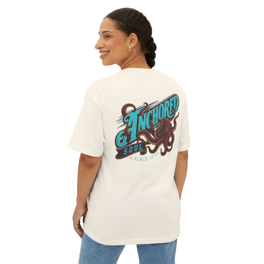 Anchored Soul Octopus Tee — Graphic Oversized Boxy T-Shirt