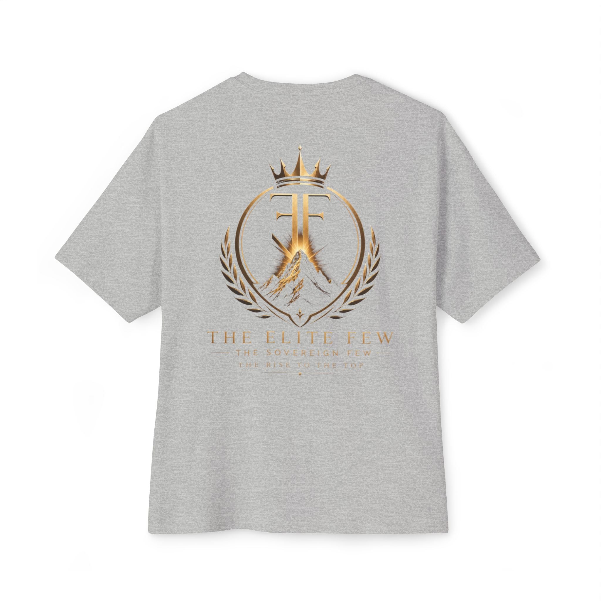 Elite Shield Tee — The Elite Few Gold Crest Oversized T‑Shirt