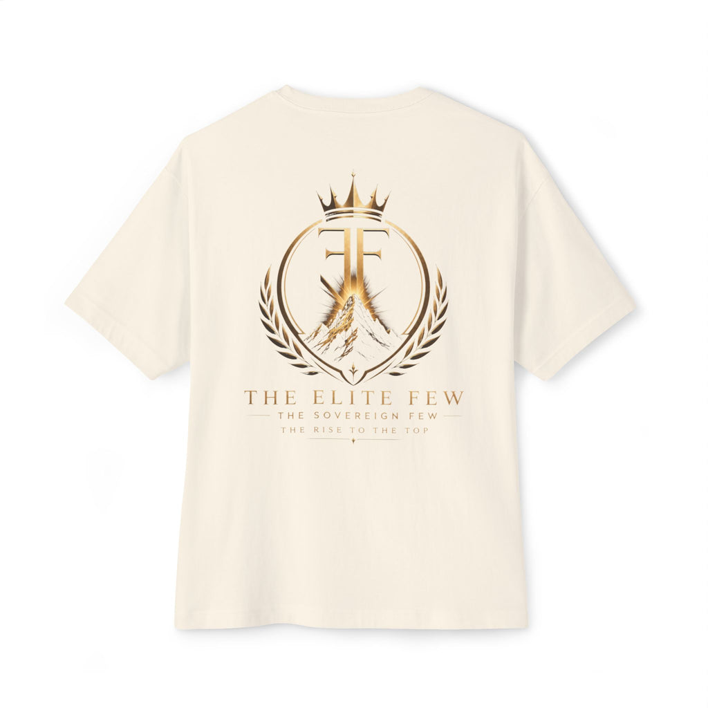 Elite Shield Tee — The Elite Few Gold Crest Oversized T‑Shirt