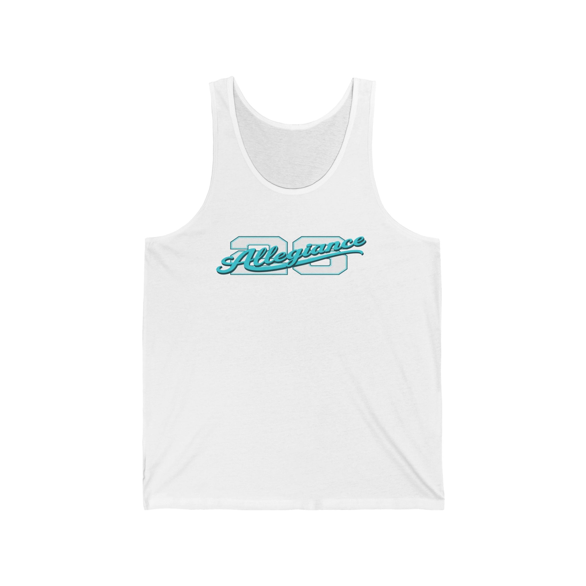 Vintage Athletic Tank Top — 'Allegiance' Script & Number 26 Jersey Back