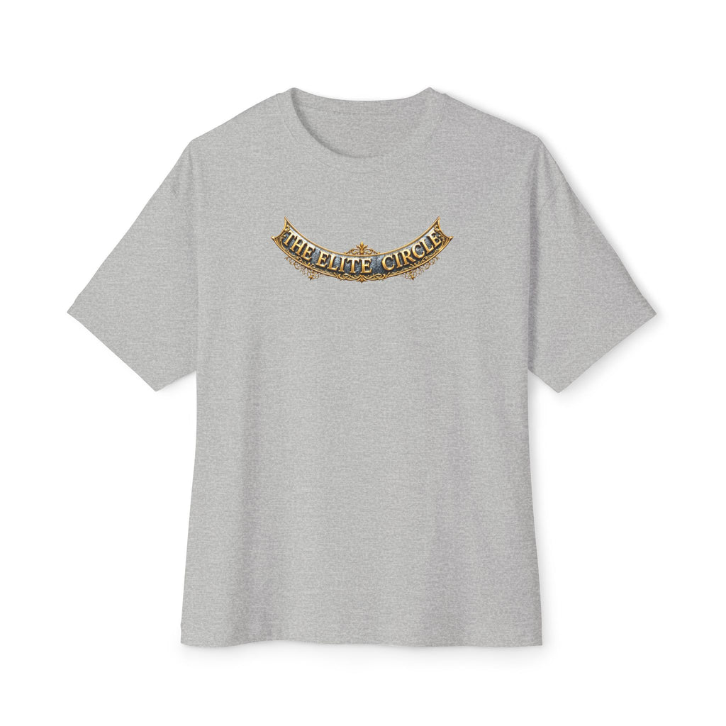 The Elite Circle Graphic Tee — Oversized Boxy White T-Shirt