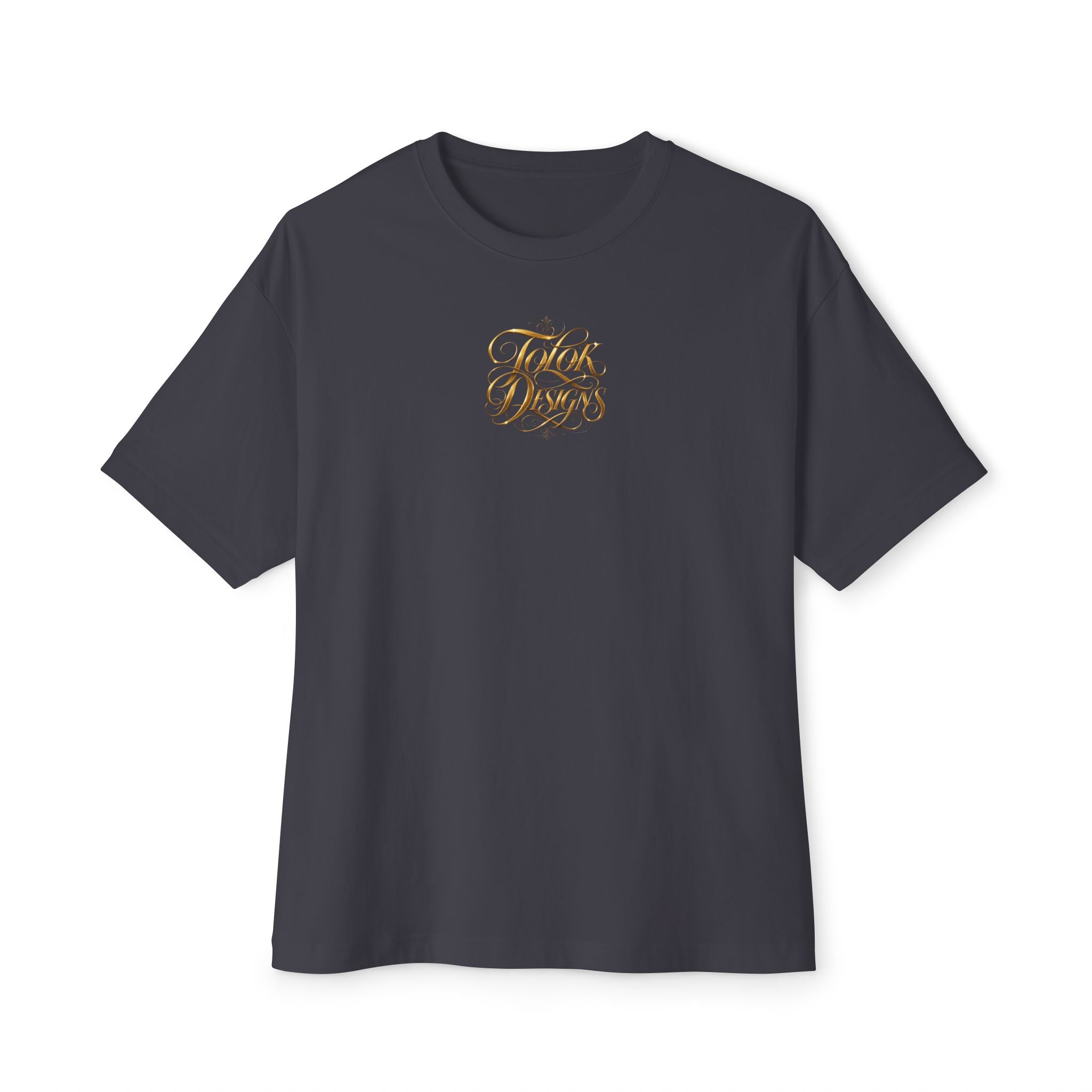 Sovereign Blessings T‑Shirt — Ornate Gold Script Short Sleeve