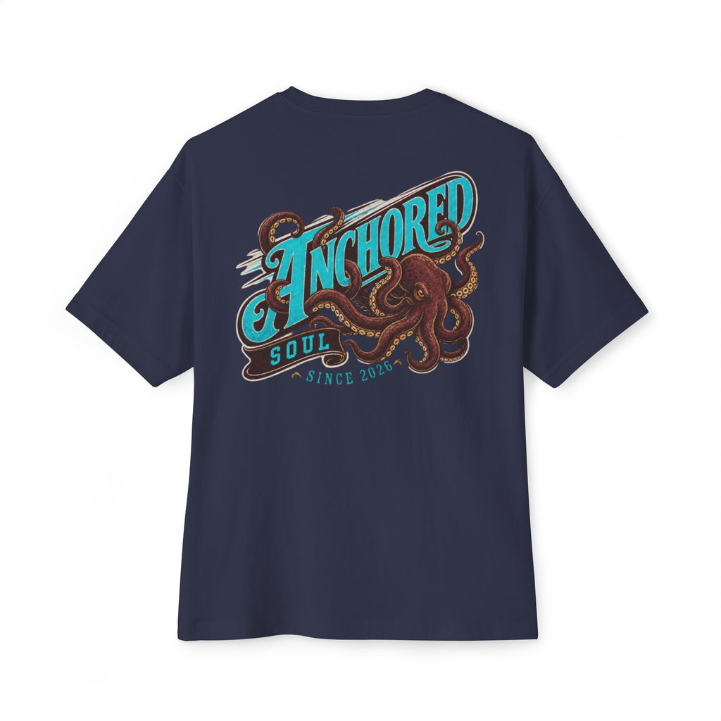 Anchored Soul Octopus Tee — Graphic Oversized Boxy T-Shirt