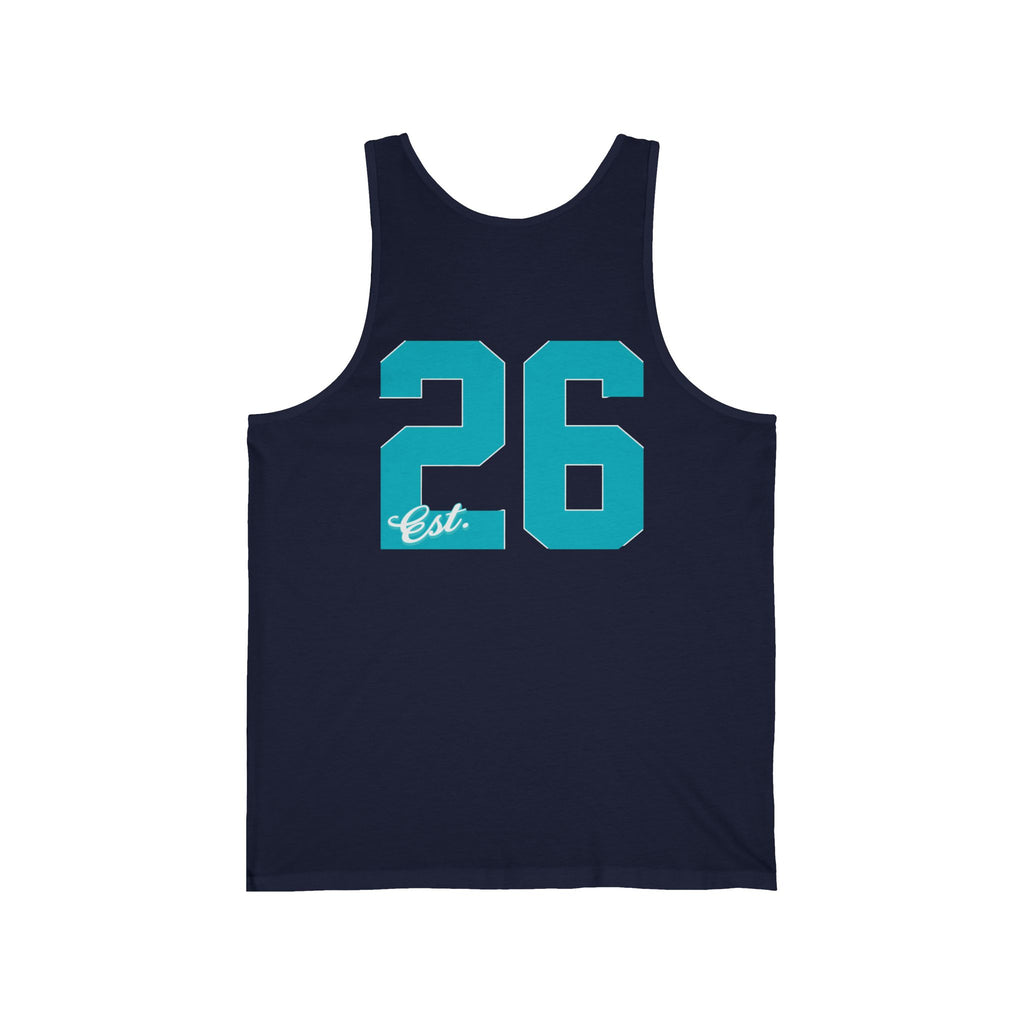 Vintage Athletic Tank Top — 'Allegiance' Script & Number 26 Jersey Back