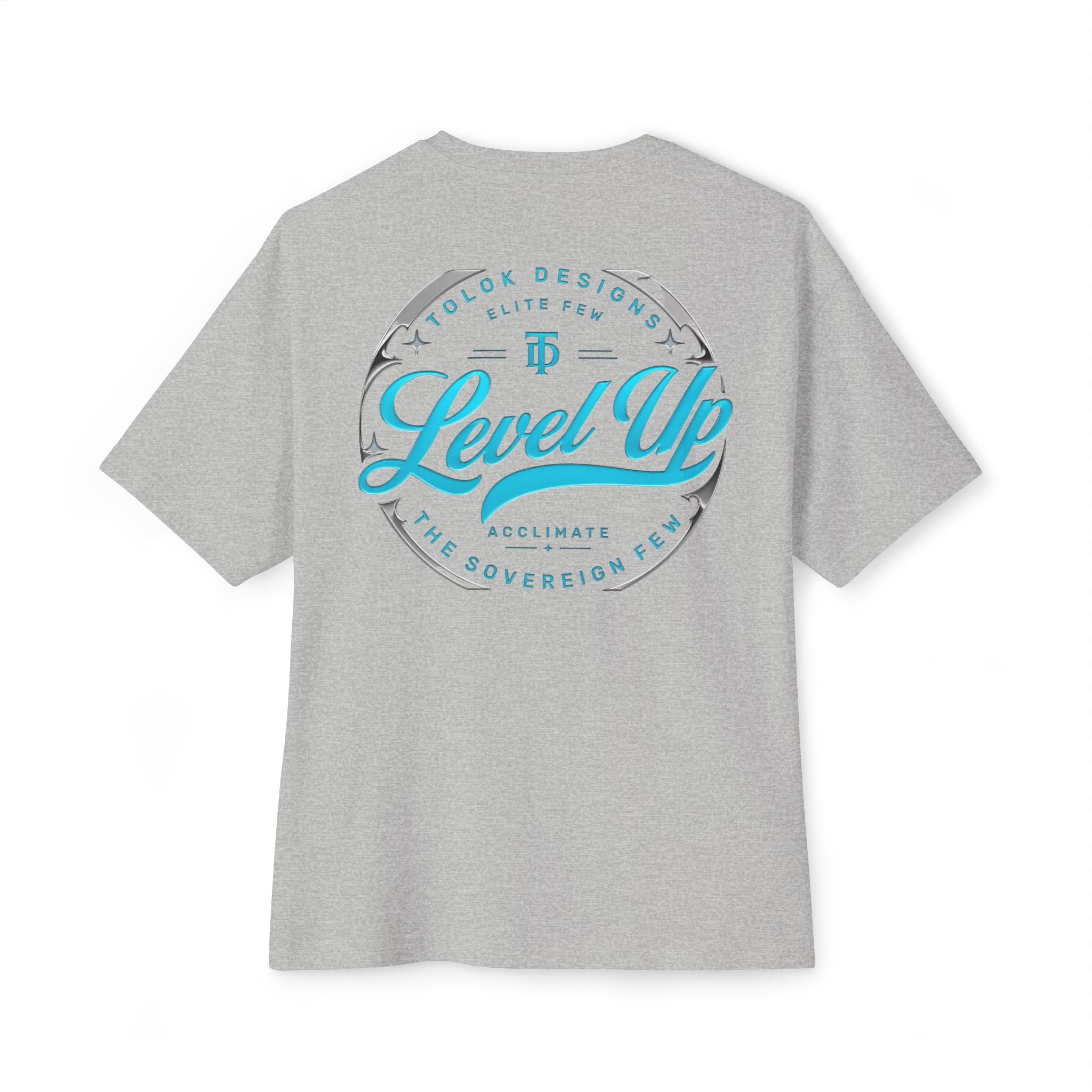 Level Up Tee — Graphic Chest Emblem & Back 'Level Up' Design