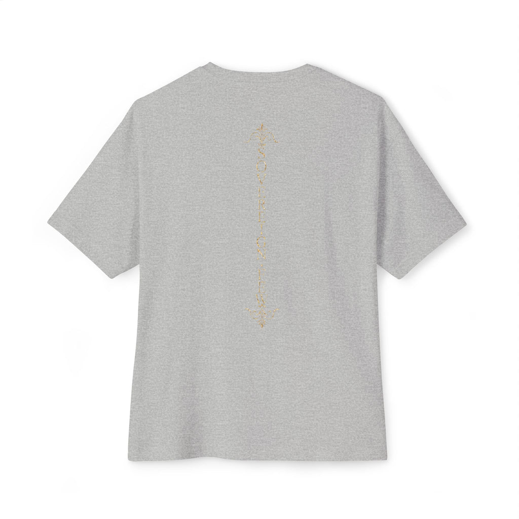 Sovereign Blessings T‑Shirt — Ornate Gold Script Short Sleeve
