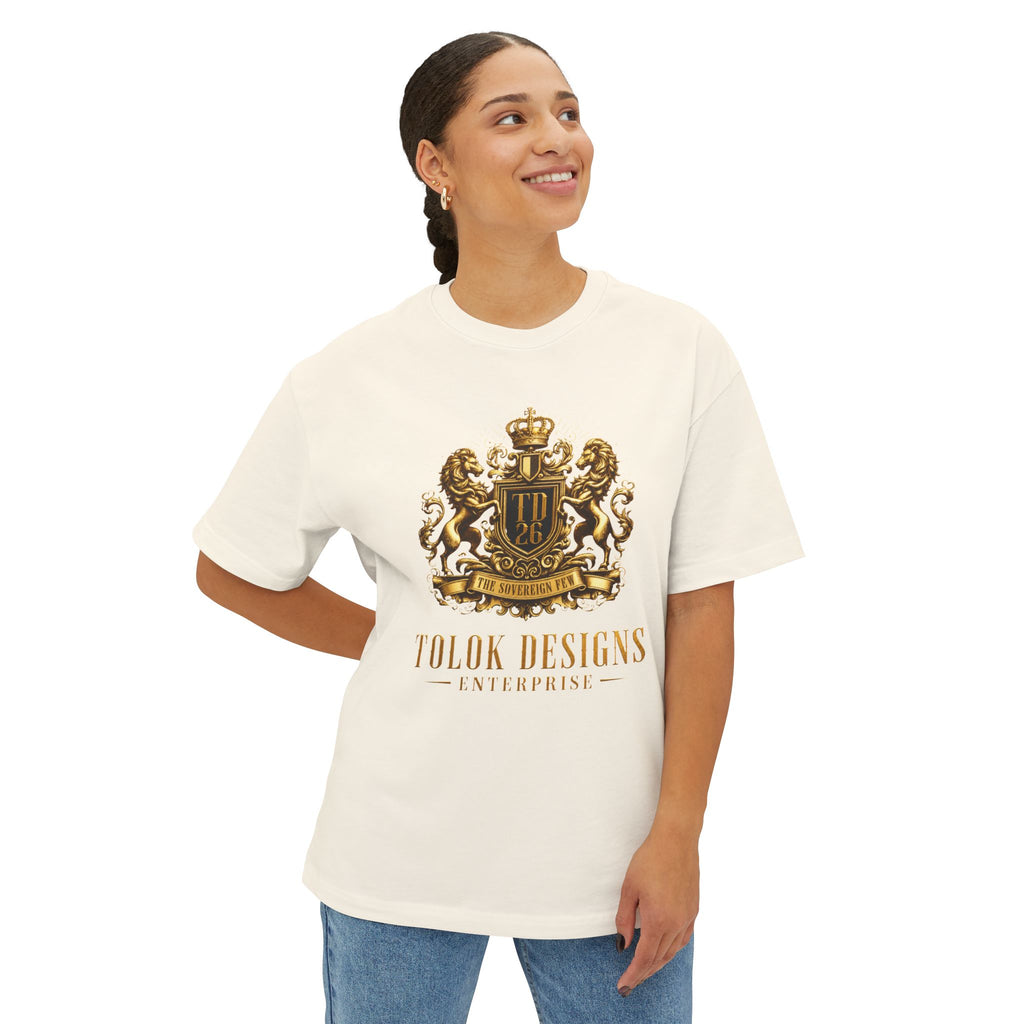 Tee — Luxury Gold Crest Logo "Tolok Designs"
