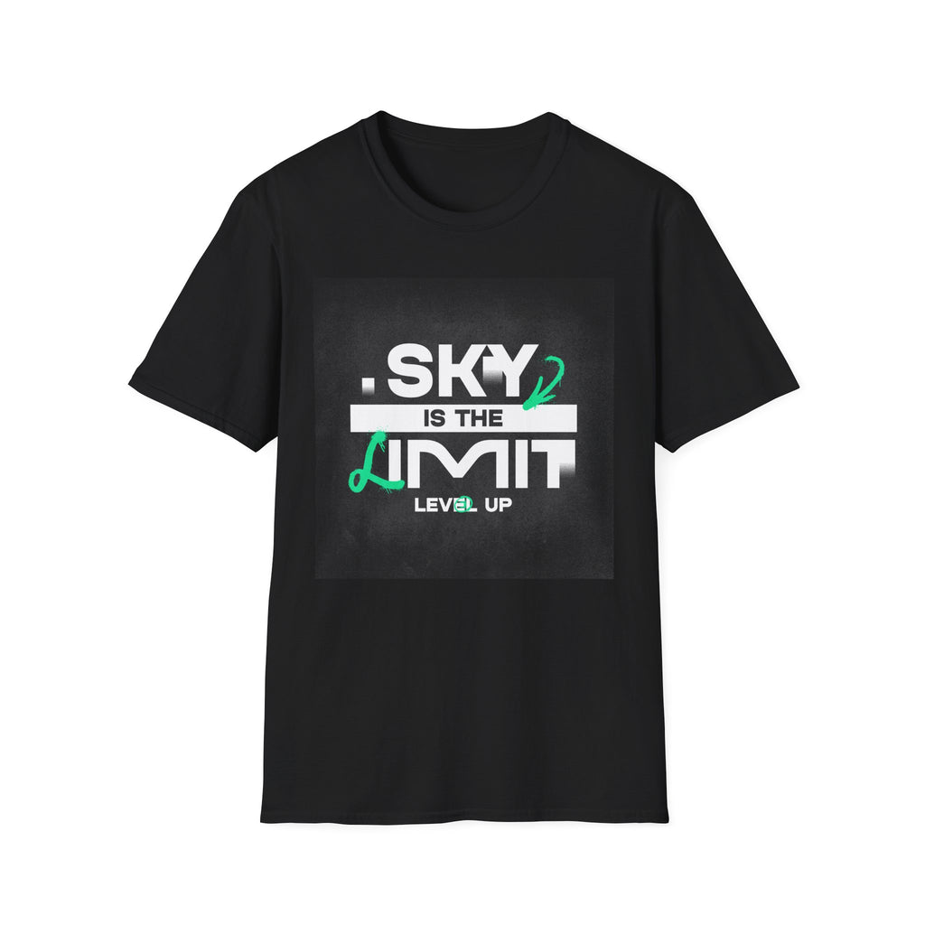 Sky Is the Limit T-Shirt — Level Up Motivational Graphic Tee