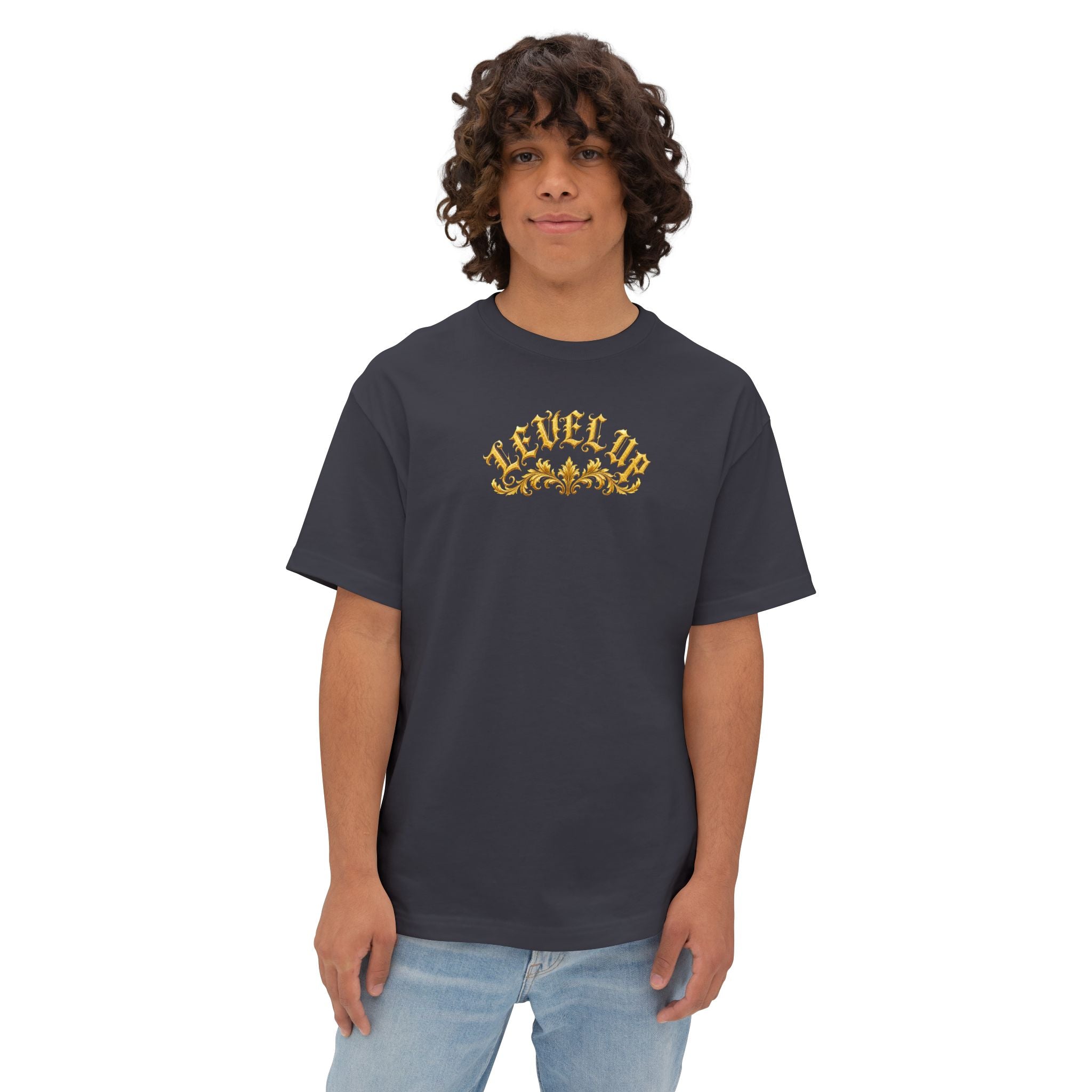 Level Up Gold Monogram Tee