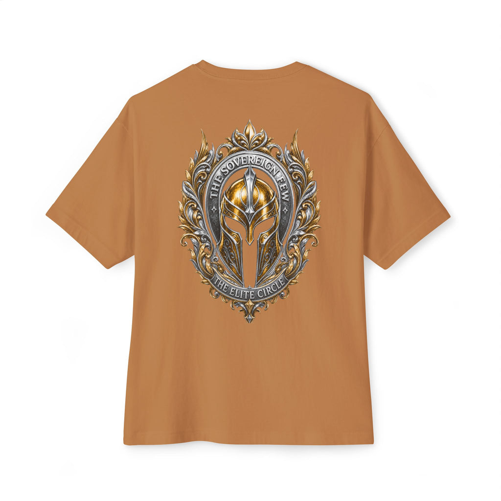 The Elite Circle Graphic Tee — Oversized Boxy White T-Shirt