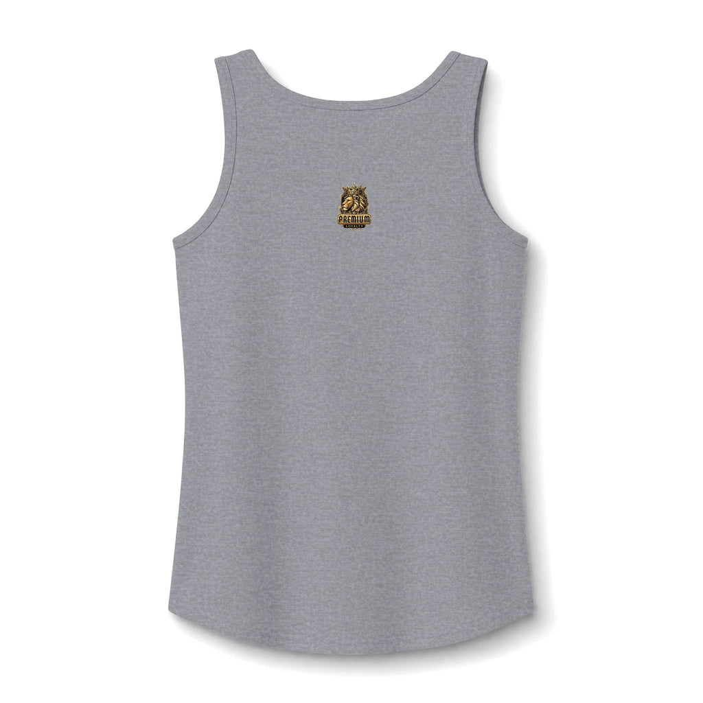 Women's Tank Top — Gold Script "Hot Mess" Small Chest Design