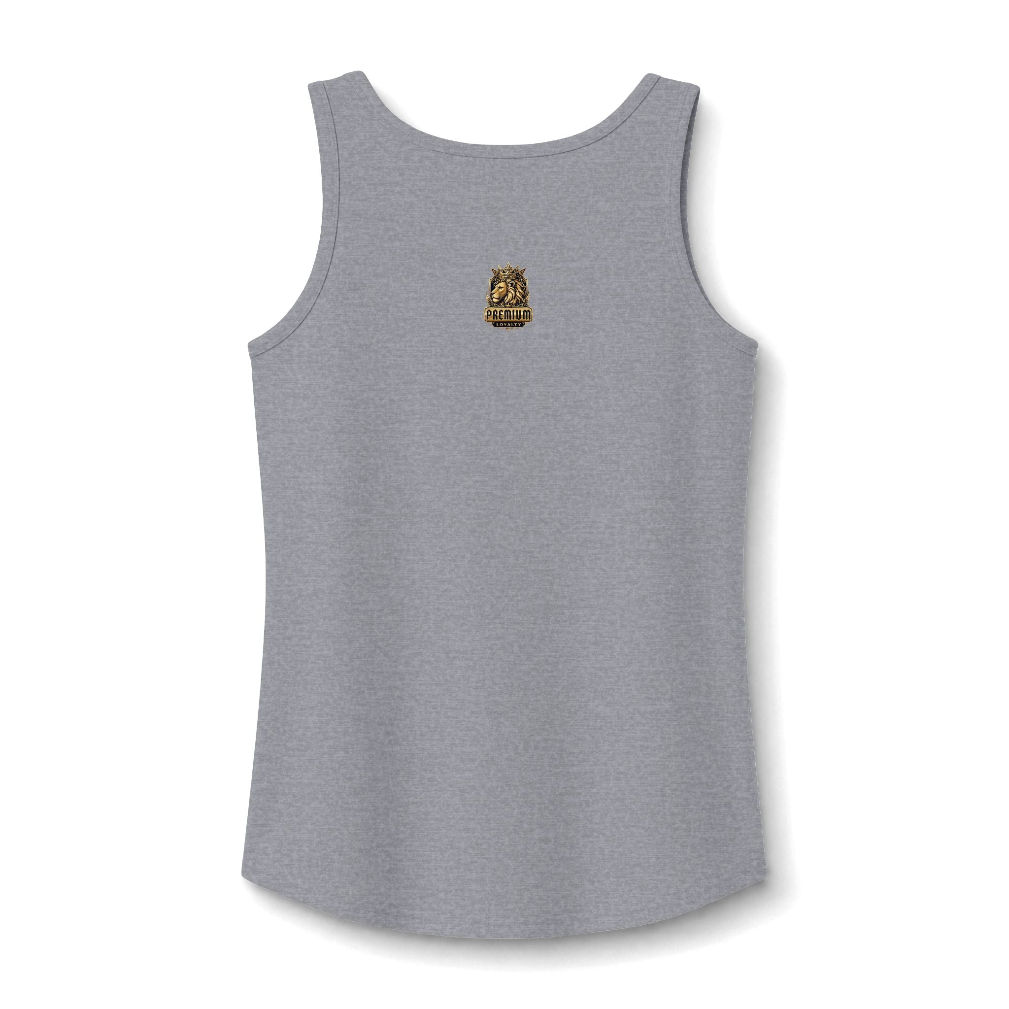 Women's Tank Top — Gold Script "Hot Mess" Small Chest Design