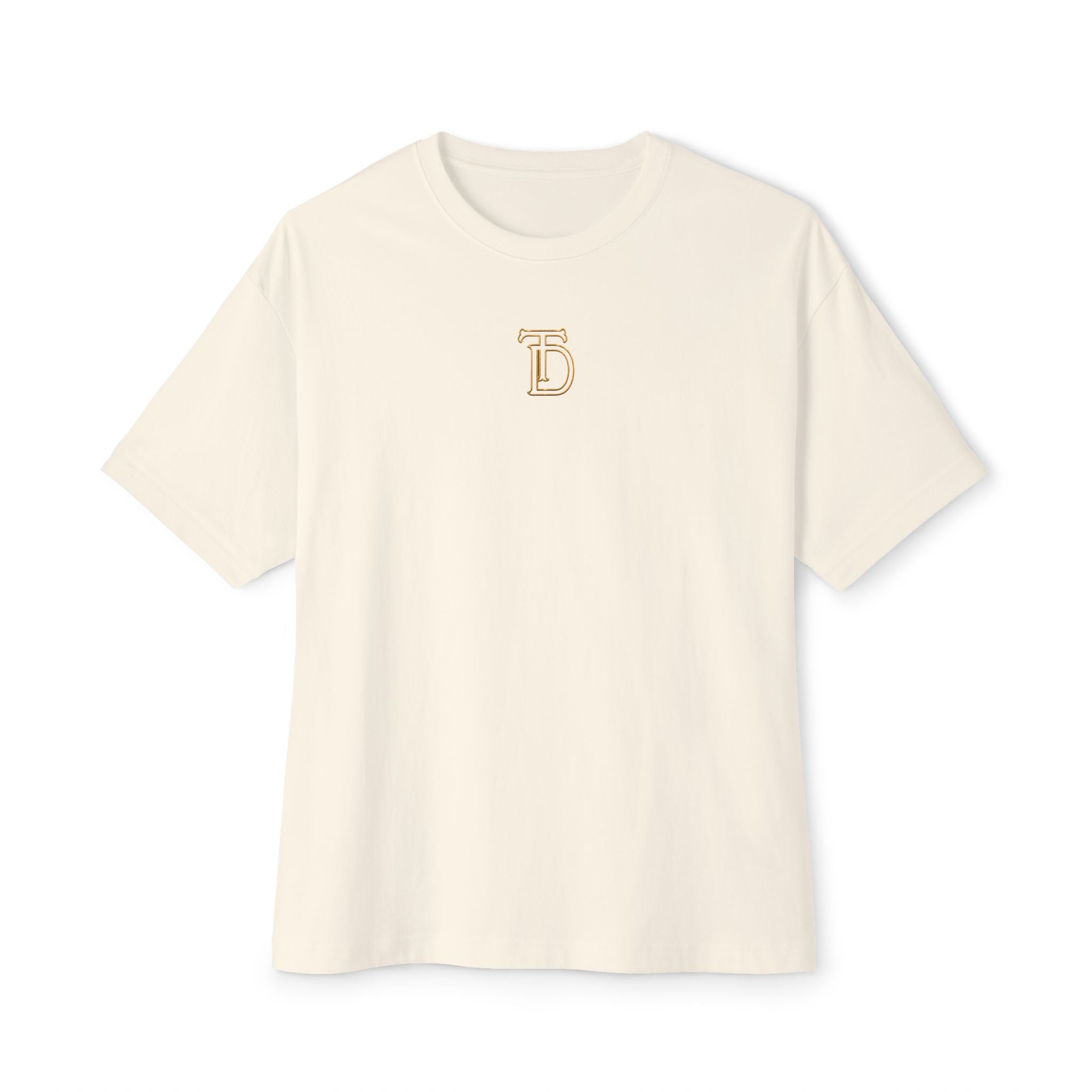 Gold Monogram Crest Tee