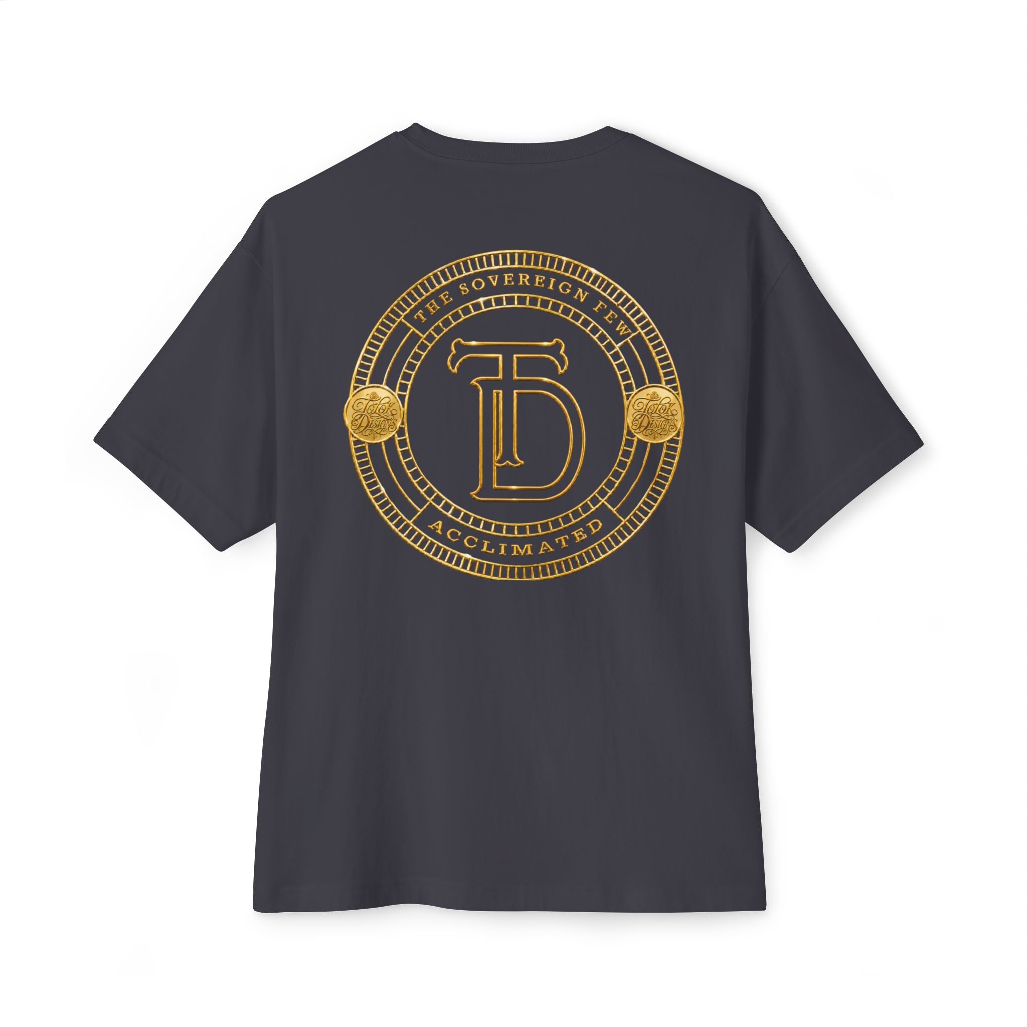Gold Monogram Crest Tee