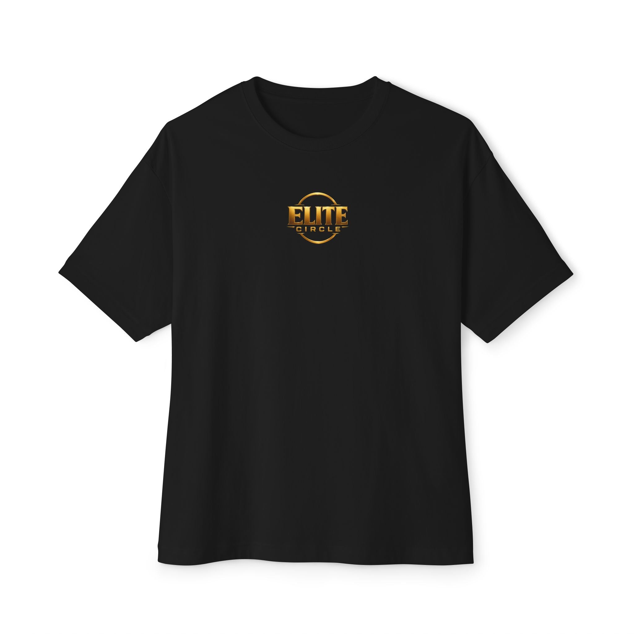 Elite Shield Tee — The Elite Few Gold Crest Oversized T‑Shirt
