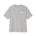 Boxy Tee — Minimal Script Chest Logo Black T‑Shirt
