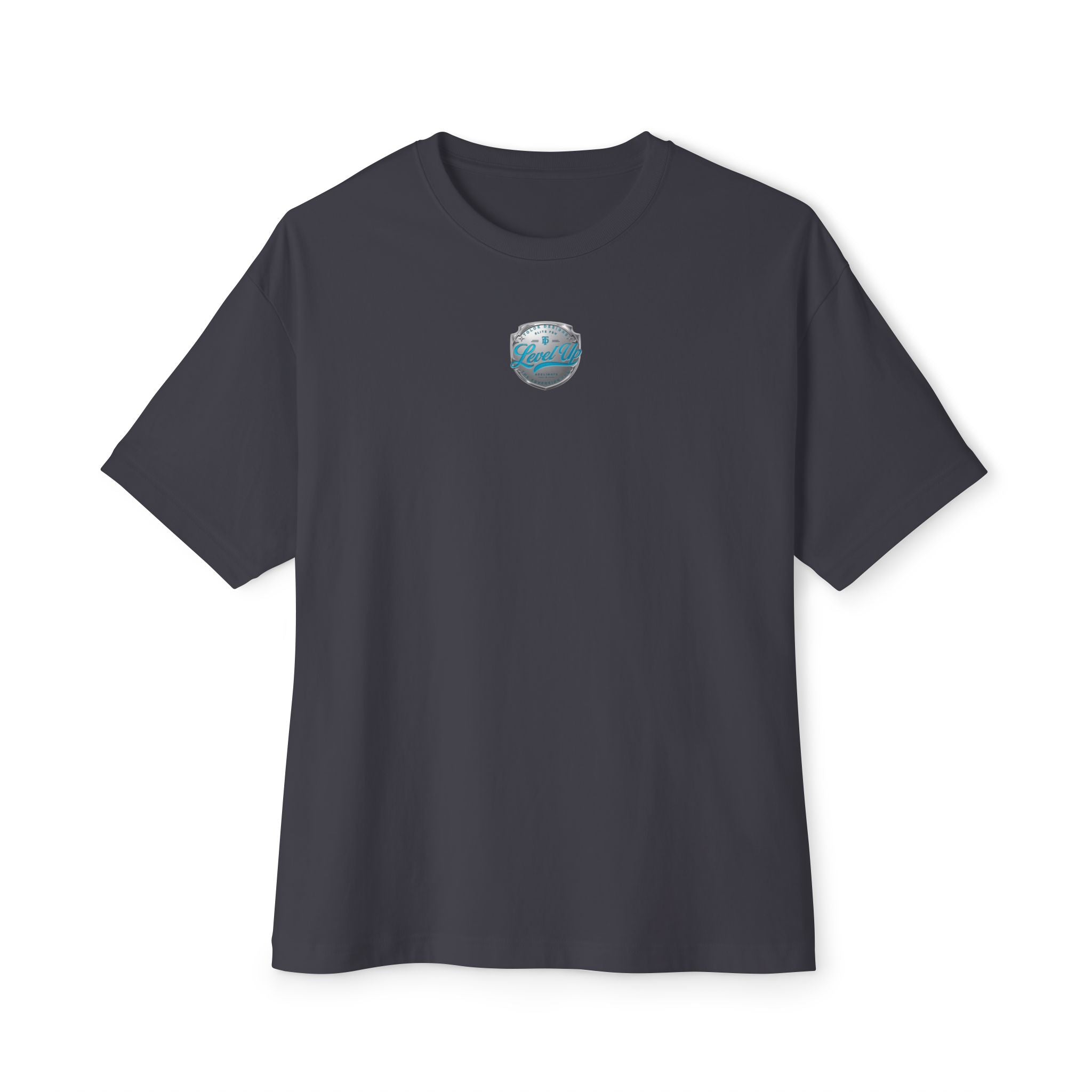 Level Up Tee — Graphic Chest Emblem & Back 'Level Up' Design