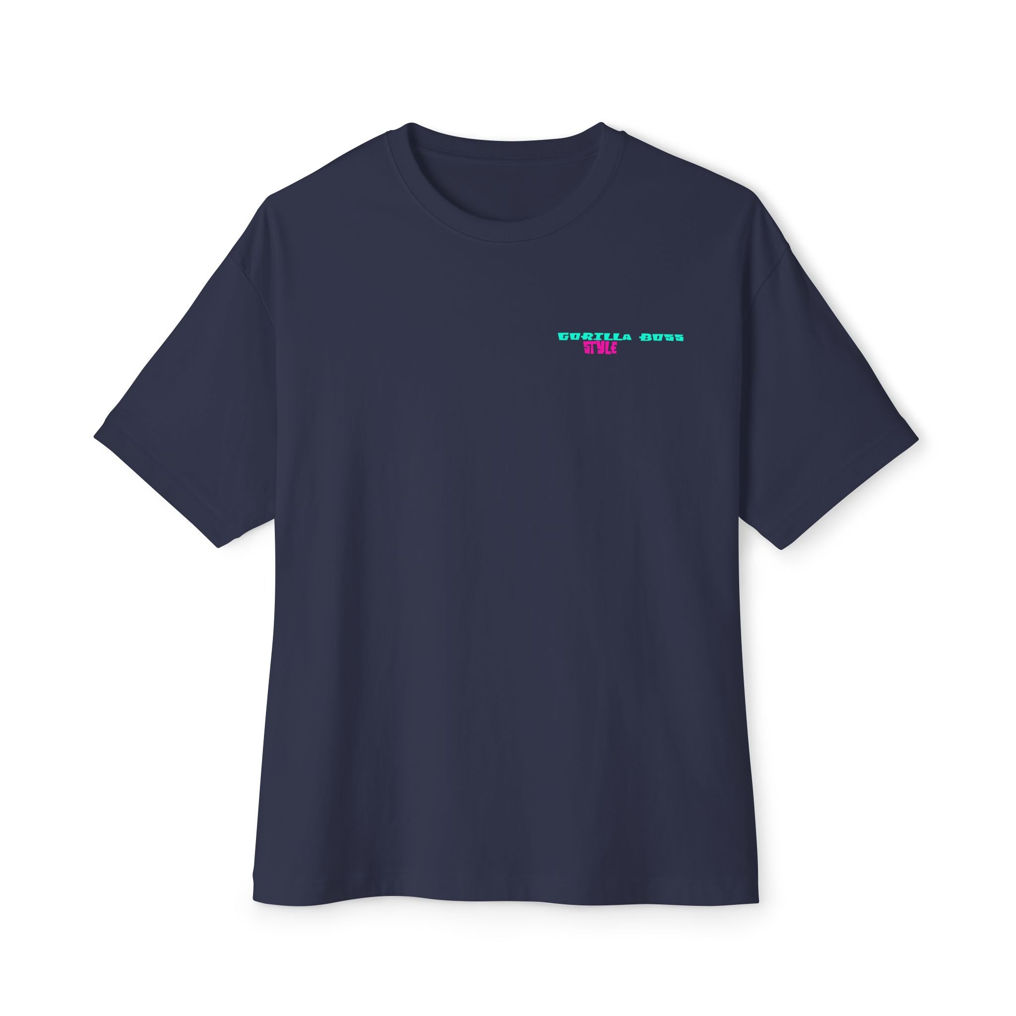 Graphic Tee — Neon Glitch Portrait Boxy T-Shirt