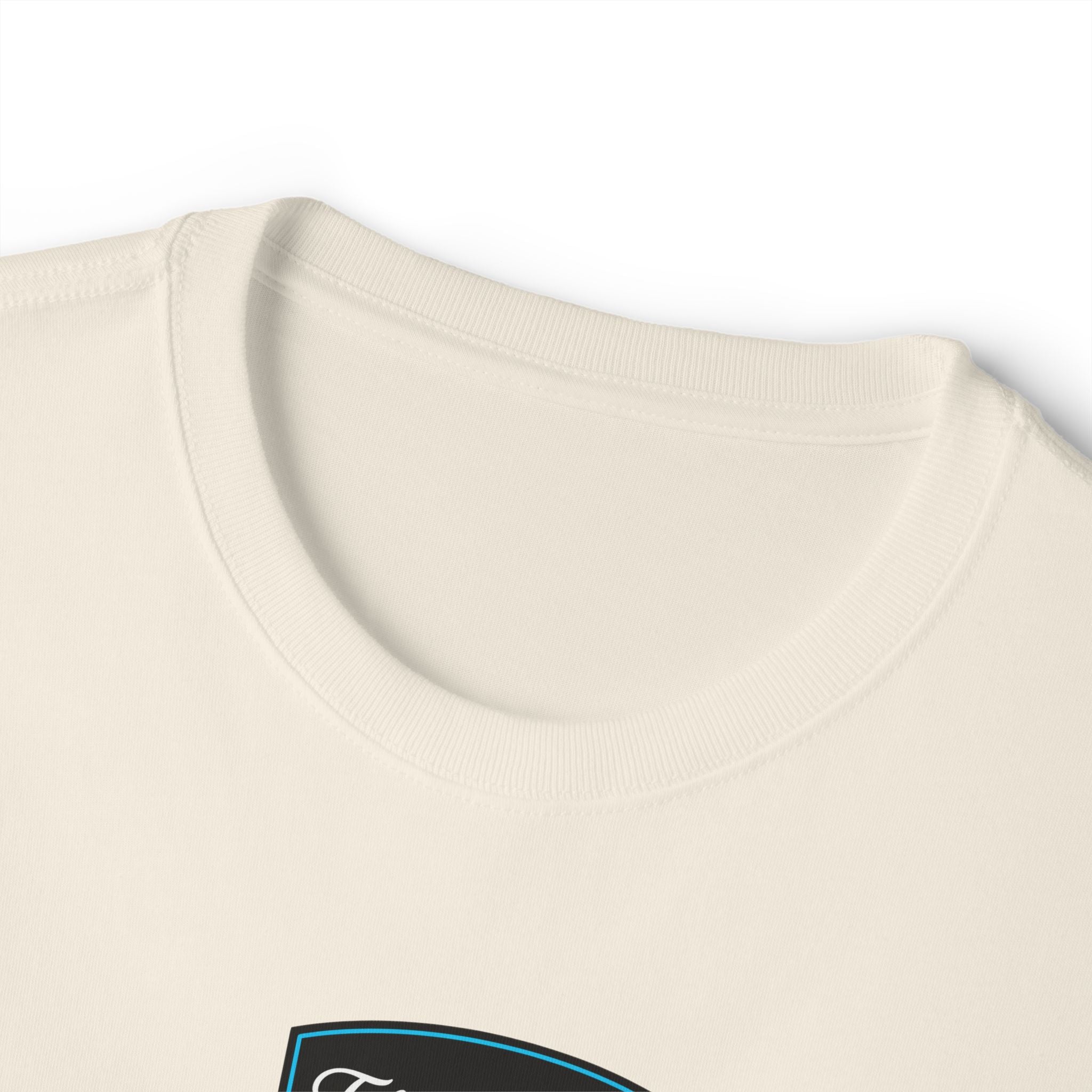 Vintage Patch Tee — "Fresh Design" Chest Logo Boxy T‑Shirt