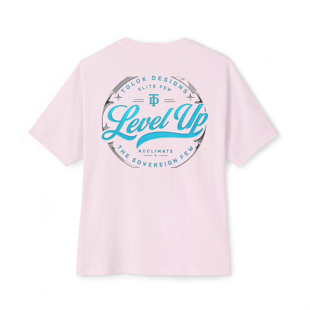 Level Up Tee — Graphic Chest Emblem & Back 'Level Up' Design