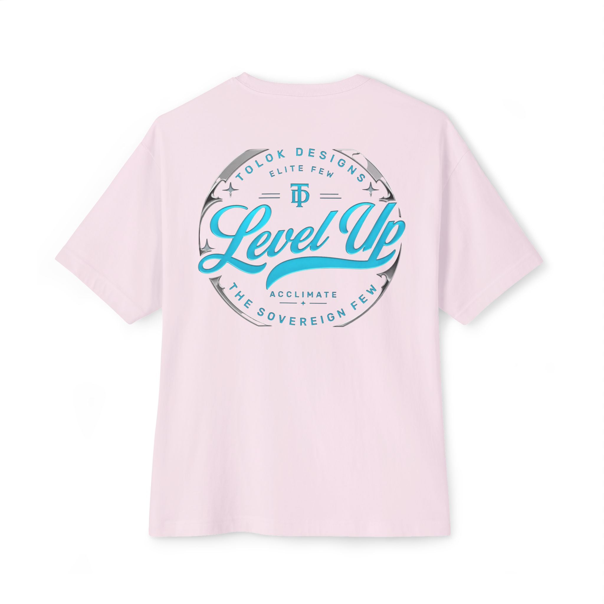 Level Up Tee — Graphic Chest Emblem & Back 'Level Up' Design