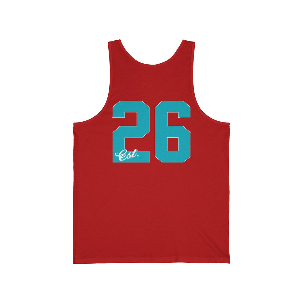 Vintage Athletic Tank Top — 'Allegiance' Script & Number 26 Jersey Back
