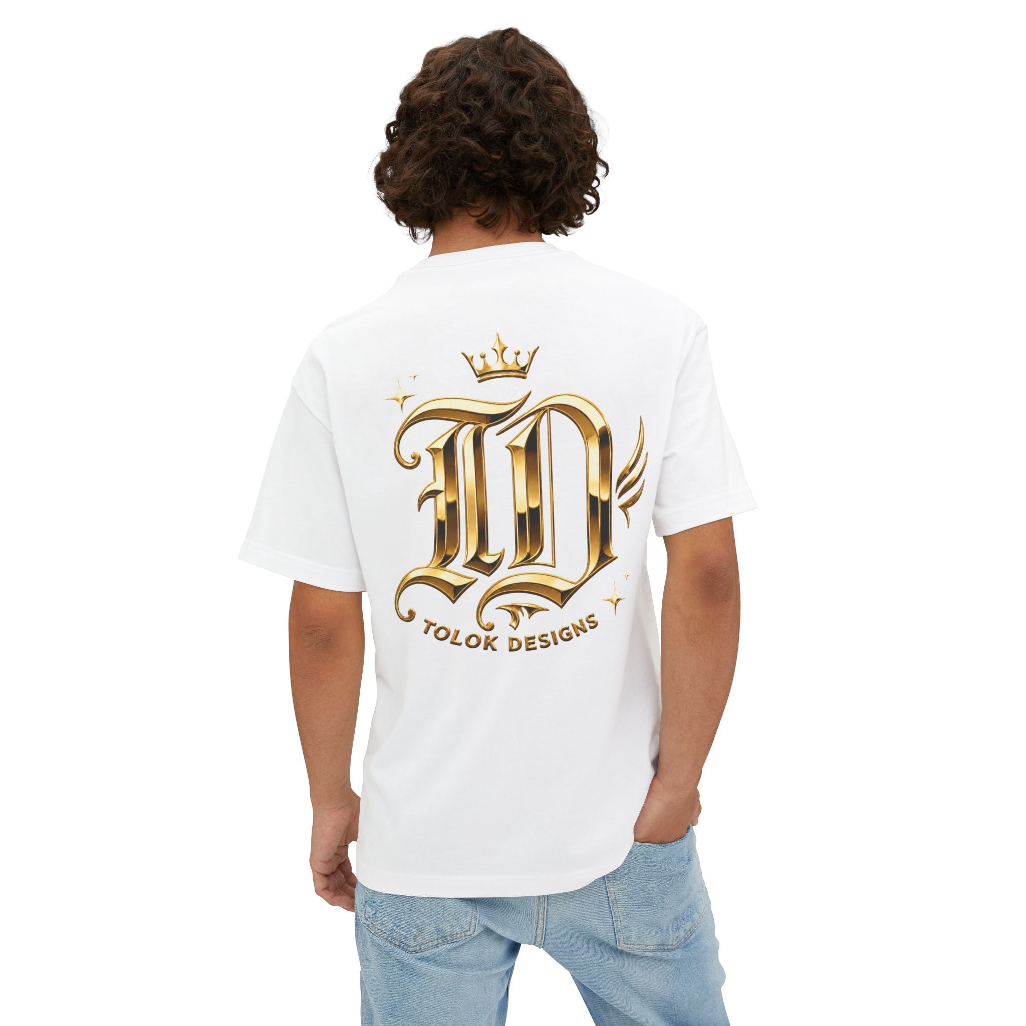 Level Up Gold Monogram Tee