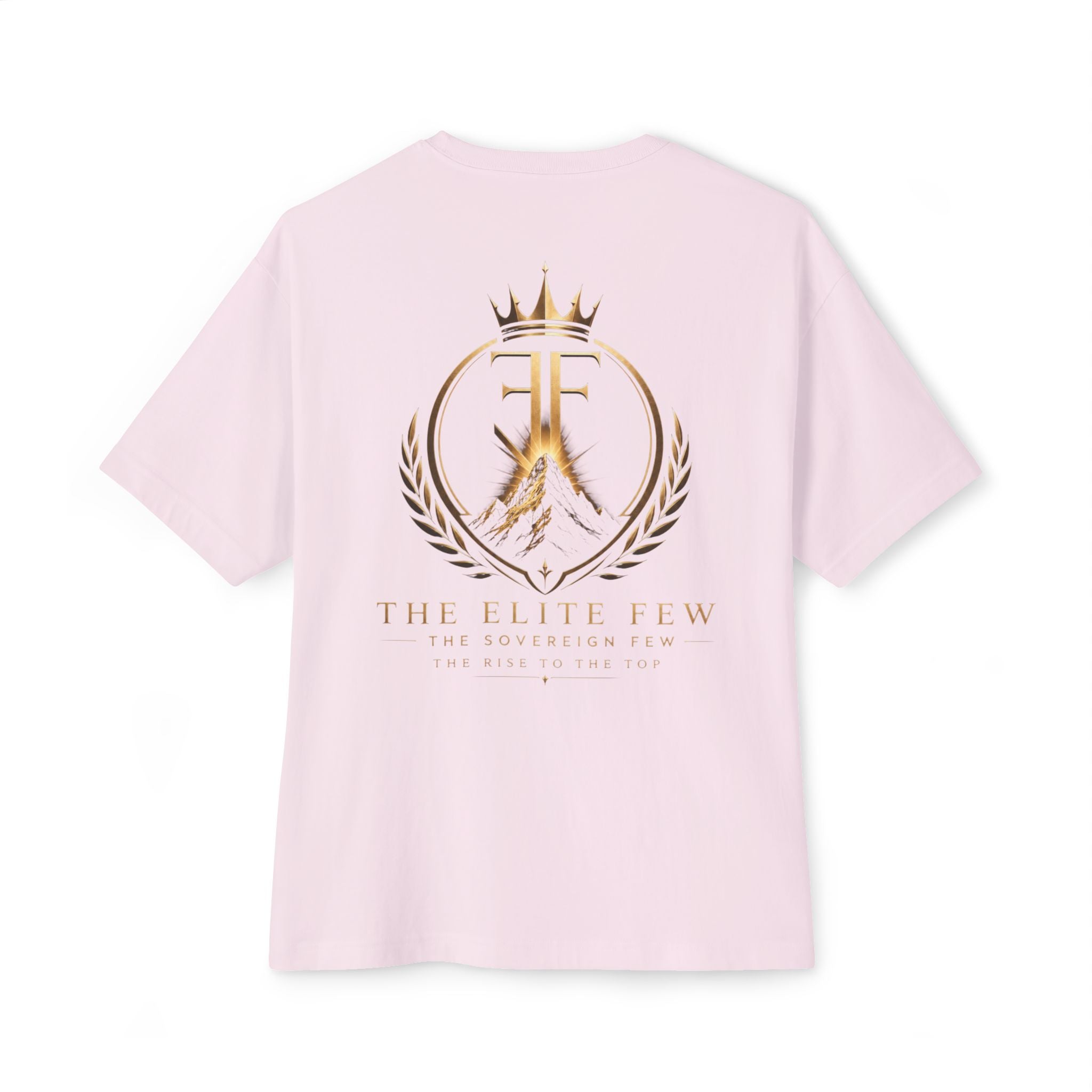 Elite Shield Tee — The Elite Few Gold Crest Oversized T‑Shirt
