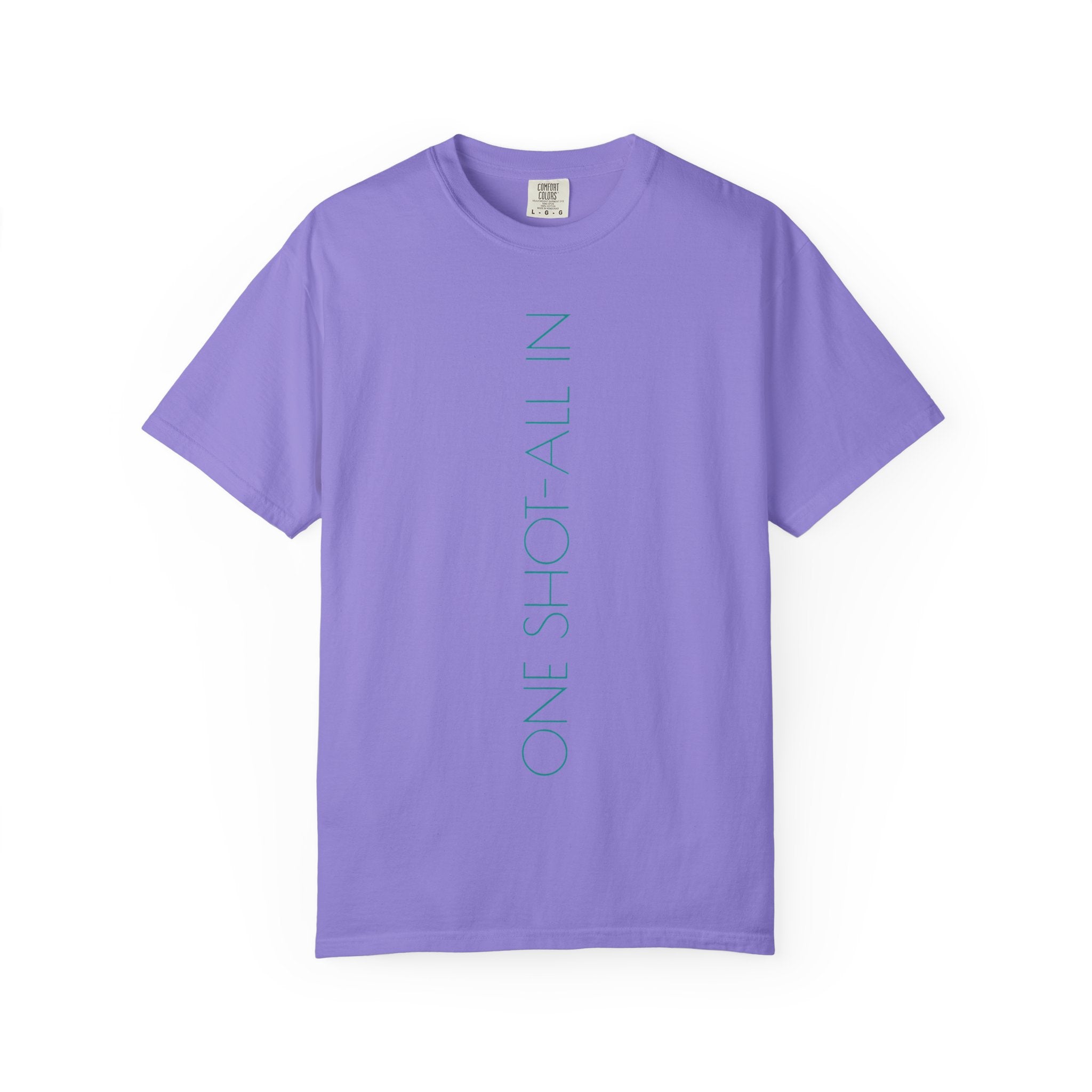 Dream Big T-Shirt — Vertical "One Shot All In" Front & Retro "Dream Big" Back
