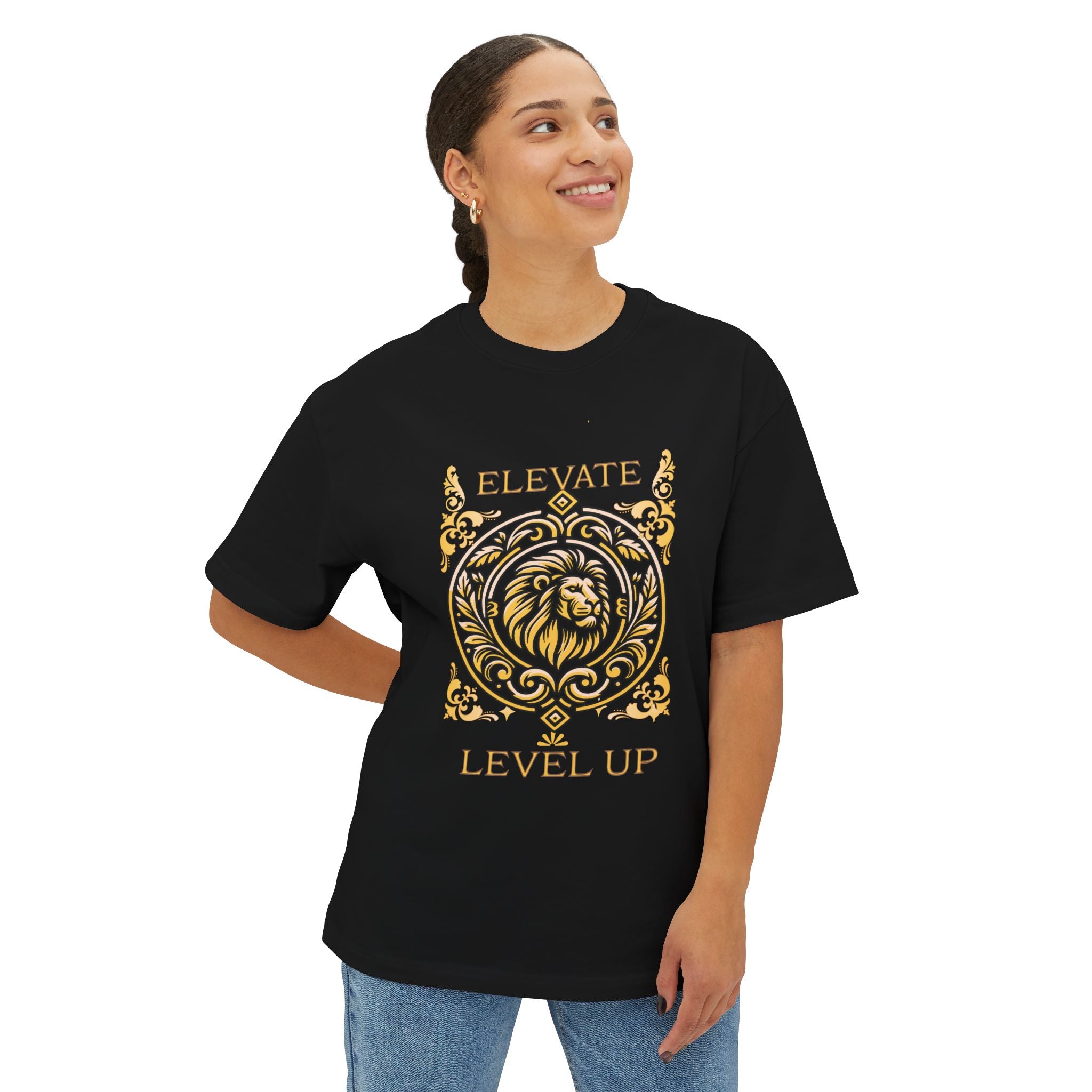 Elevate Level Up Lion Graphic Tee