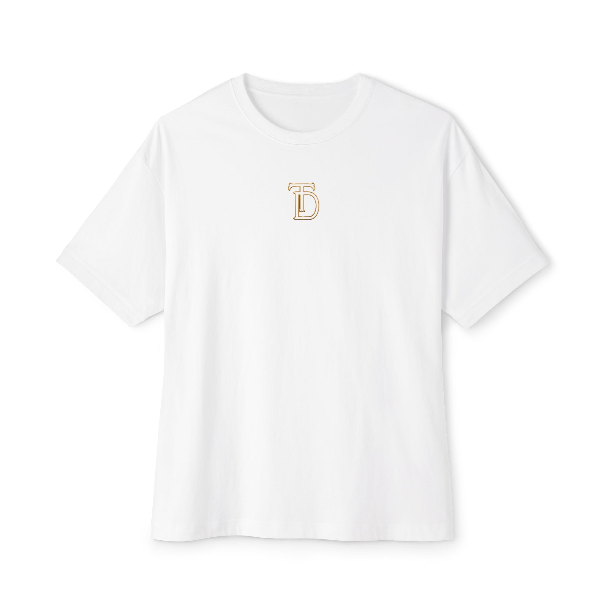 Gold Monogram Crest Tee