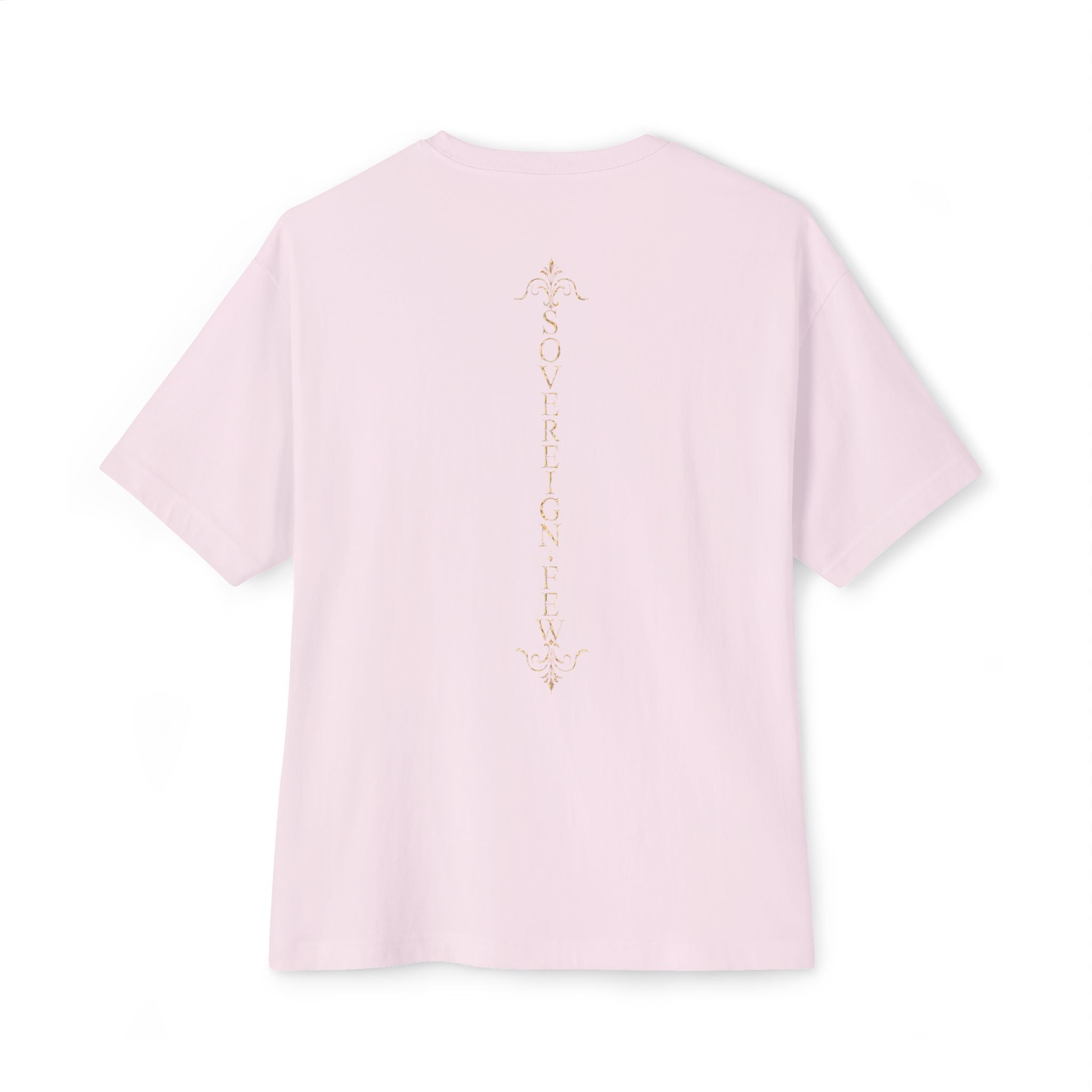Sovereign Blessings T‑Shirt — Ornate Gold Script Short Sleeve