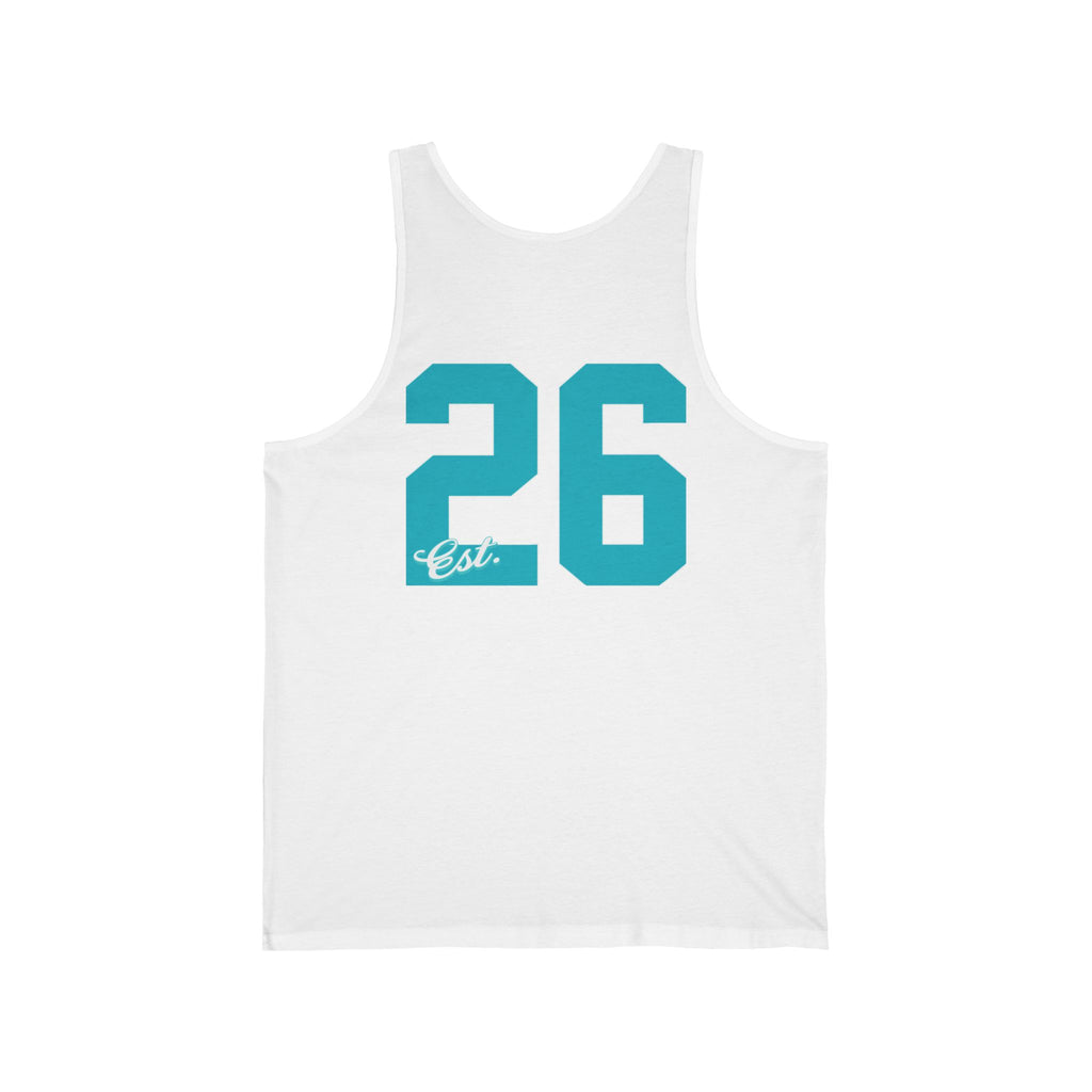 Vintage Athletic Tank Top — 'Allegiance' Script & Number 26 Jersey Back