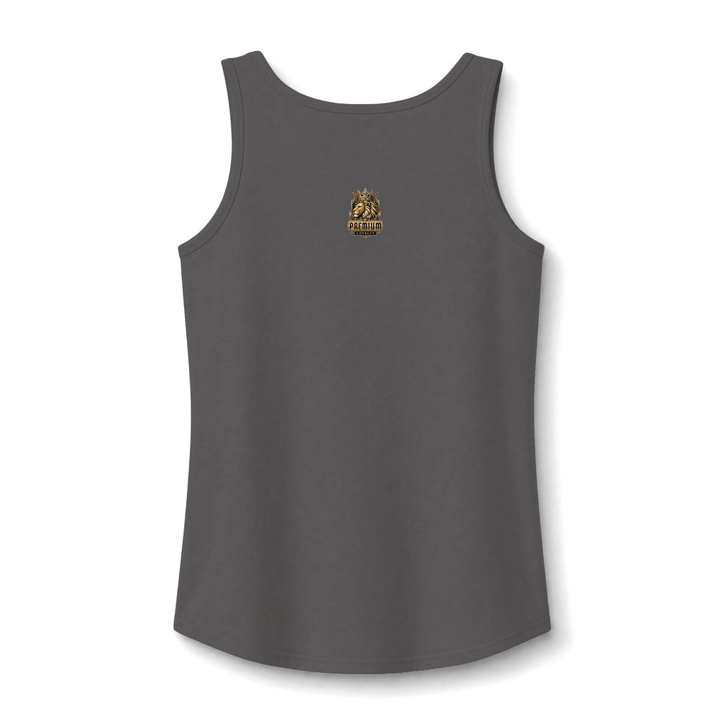 Women's Tank Top — Gold Script "Hot Mess" Small Chest Design