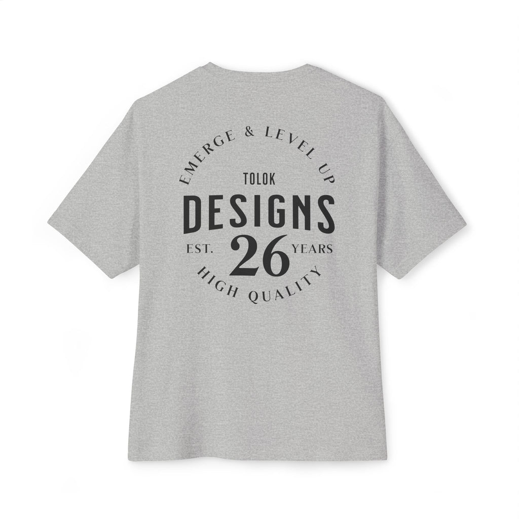 Boxy Tee - 'Designs 26' Minimal Logo Oversized T-Shirt
