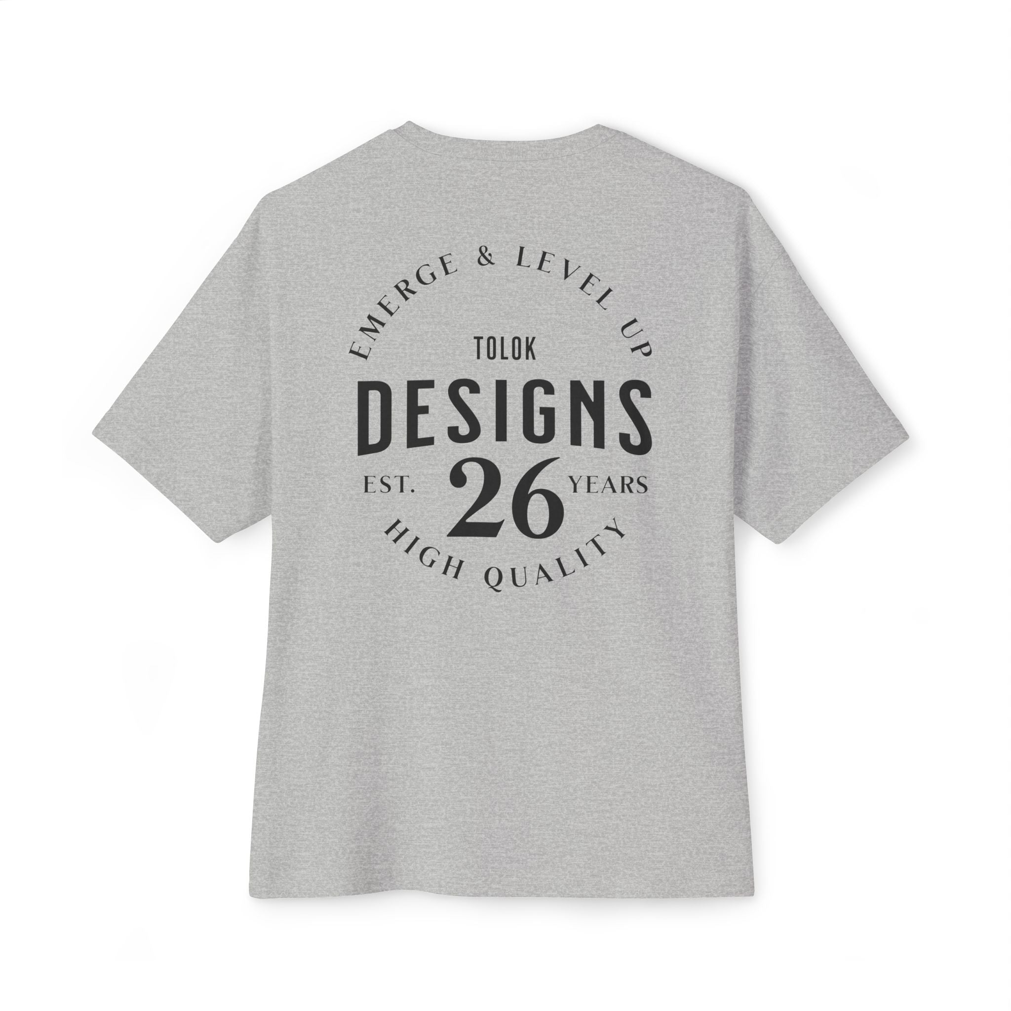 Boxy Tee - 'Designs 26' Minimal Logo Oversized T-Shirt