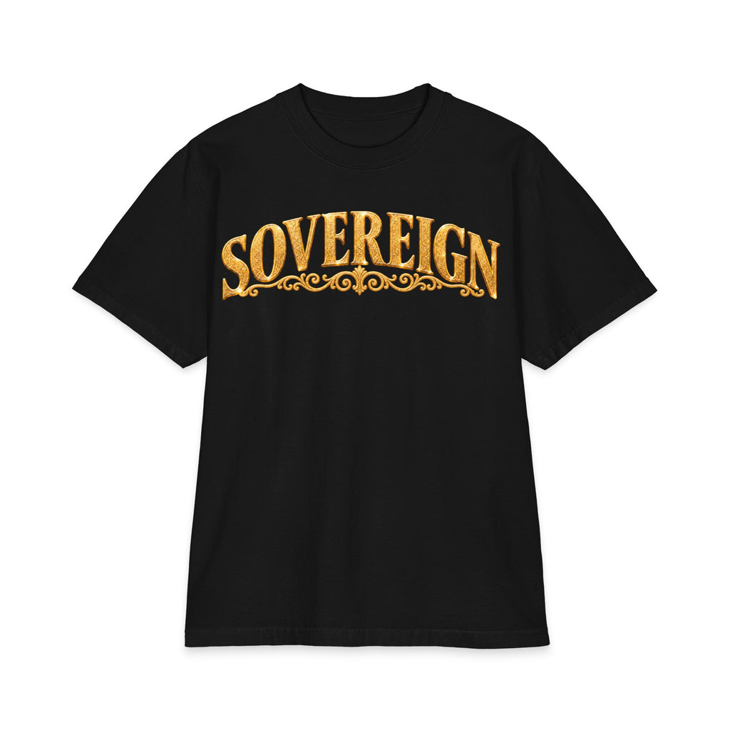 Sovereign Gold Cross T‑Shirt — Ornate Religious Graphic Tee
