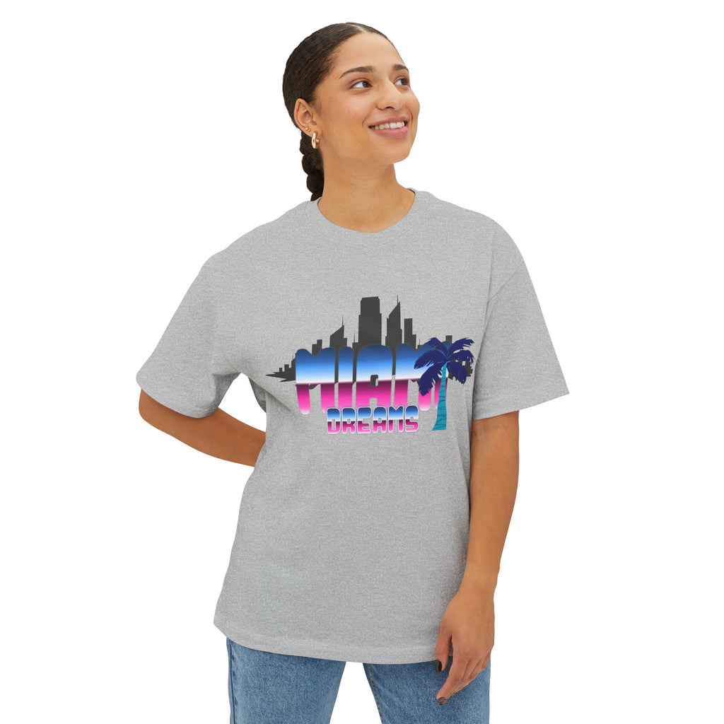 Retro Miami Skyline Tee — "High Limits" Vaporwave Palm Graphic