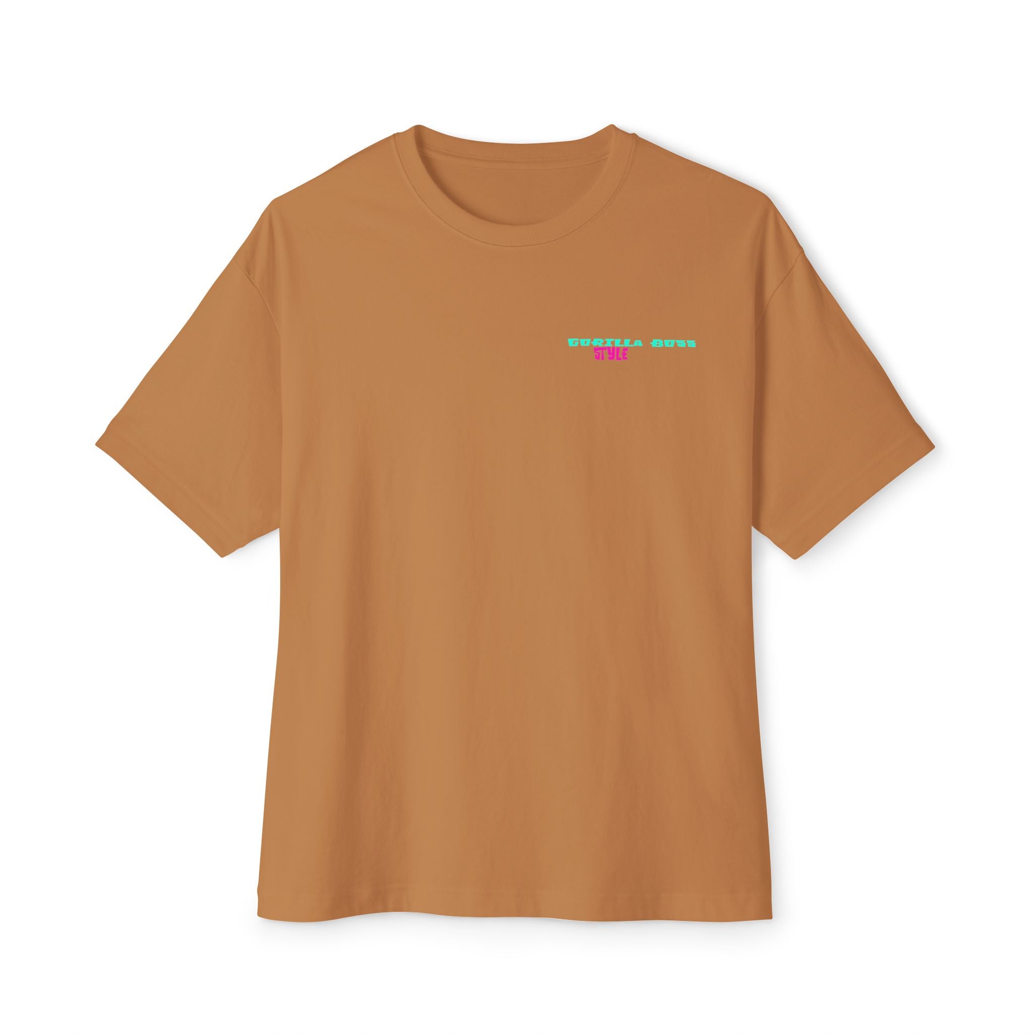 Graphic Tee — Neon Glitch Portrait Boxy T-Shirt