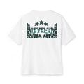 Level-Up Boxy Tee — Vintage Crest Graphic Oversized T-Shirt