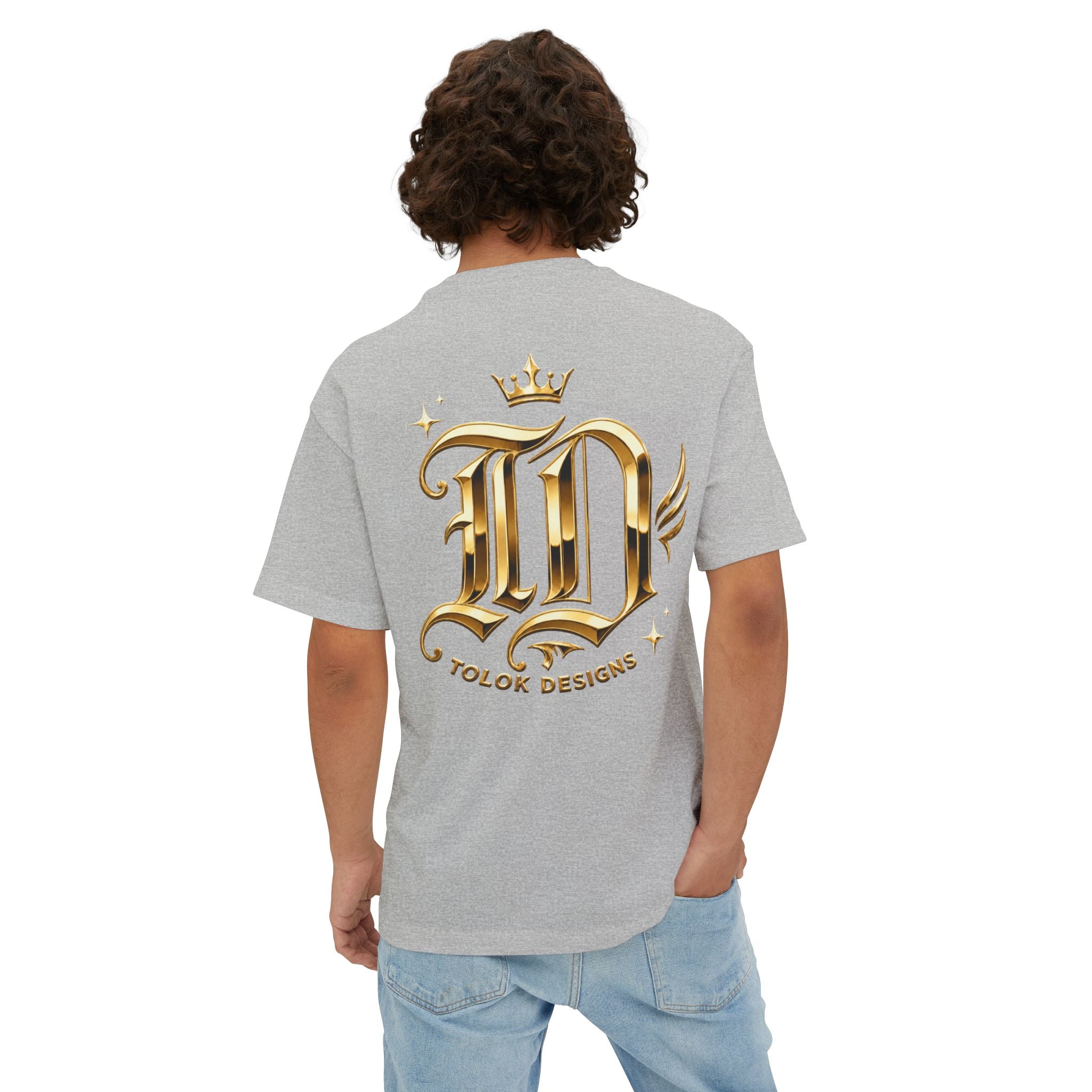 Level Up Gold Monogram Tee