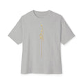 Boxy Tee — Minimal Gold Floral Front & 'Elite Crew' Back Graphic
