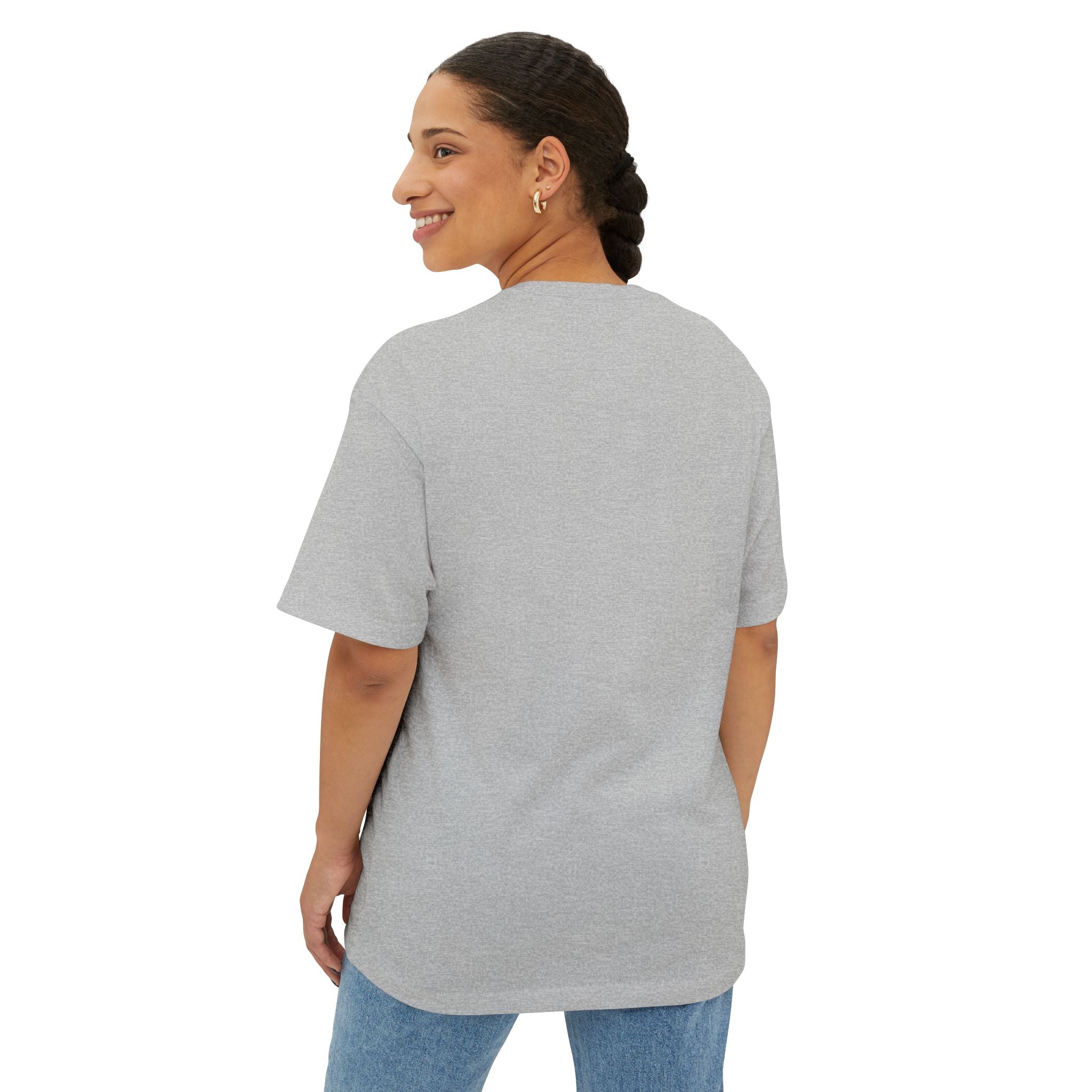 Boxy Tee — Retro Gothic Floral 'Next Level Up' Graphic Shirt