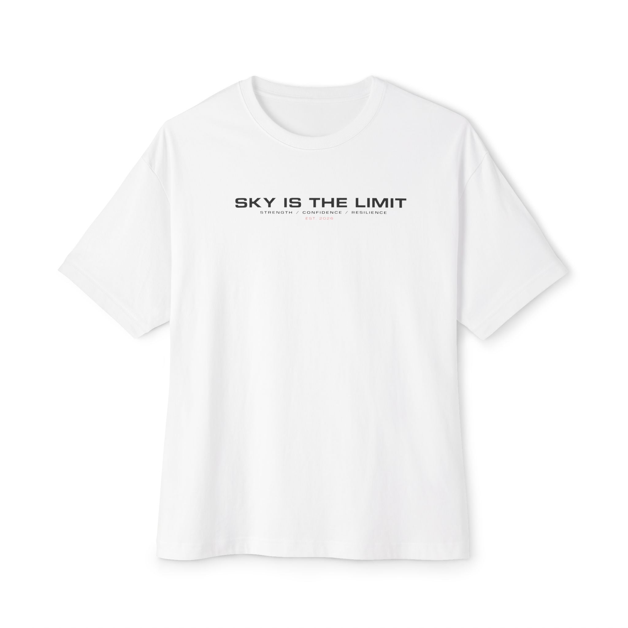 Sky Is The Limit Graphic Tee — Futuristic Tribal Backprint Cotton T-Shirt