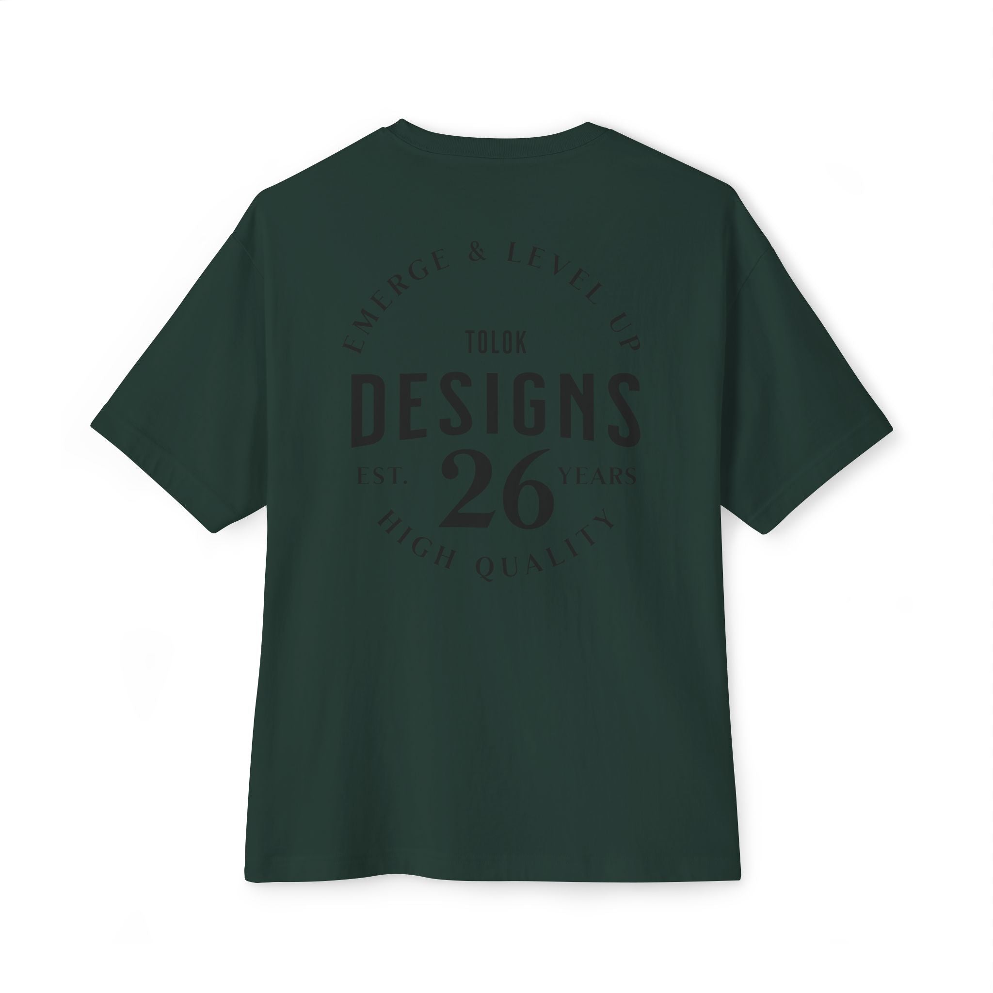 Boxy Tee - 'Designs 26' Minimal Logo Oversized T-Shirt