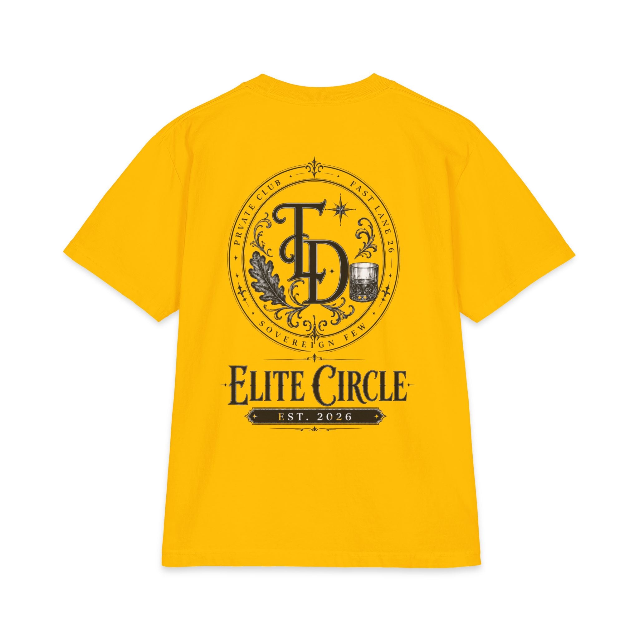 Elite Circle Graphic Tee — 'Elite Circle' Emblem Short Sleeve Shirt