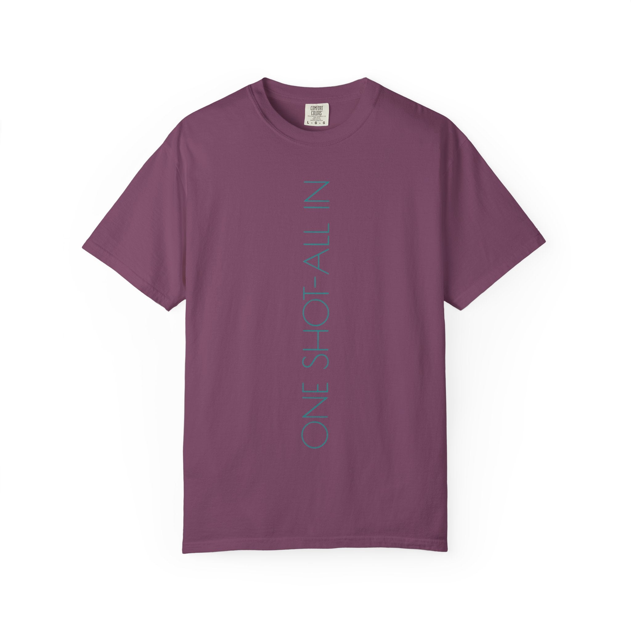 Dream Big T-Shirt — Vertical "One Shot All In" Front & Retro "Dream Big" Back