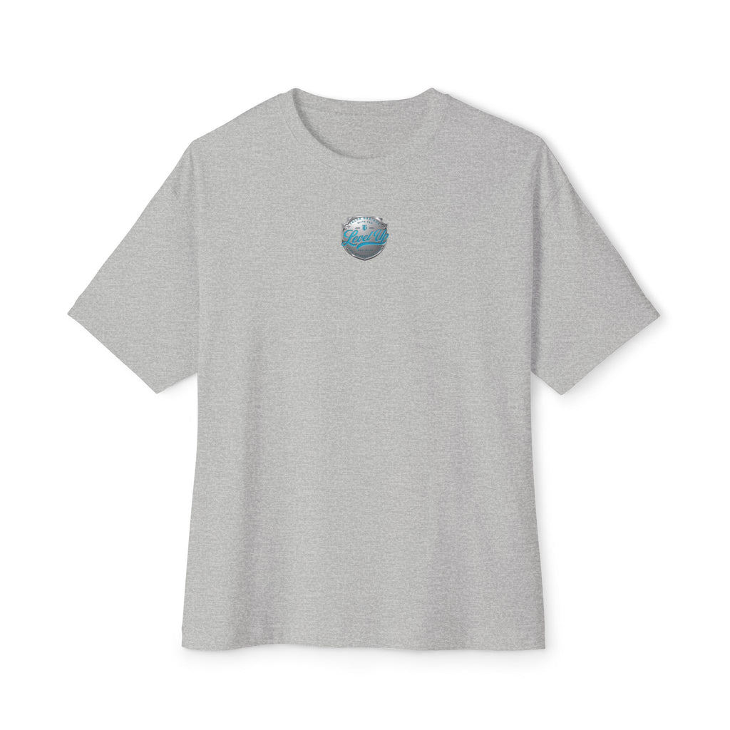 Level Up Tee — Graphic Chest Emblem & Back 'Level Up' Design