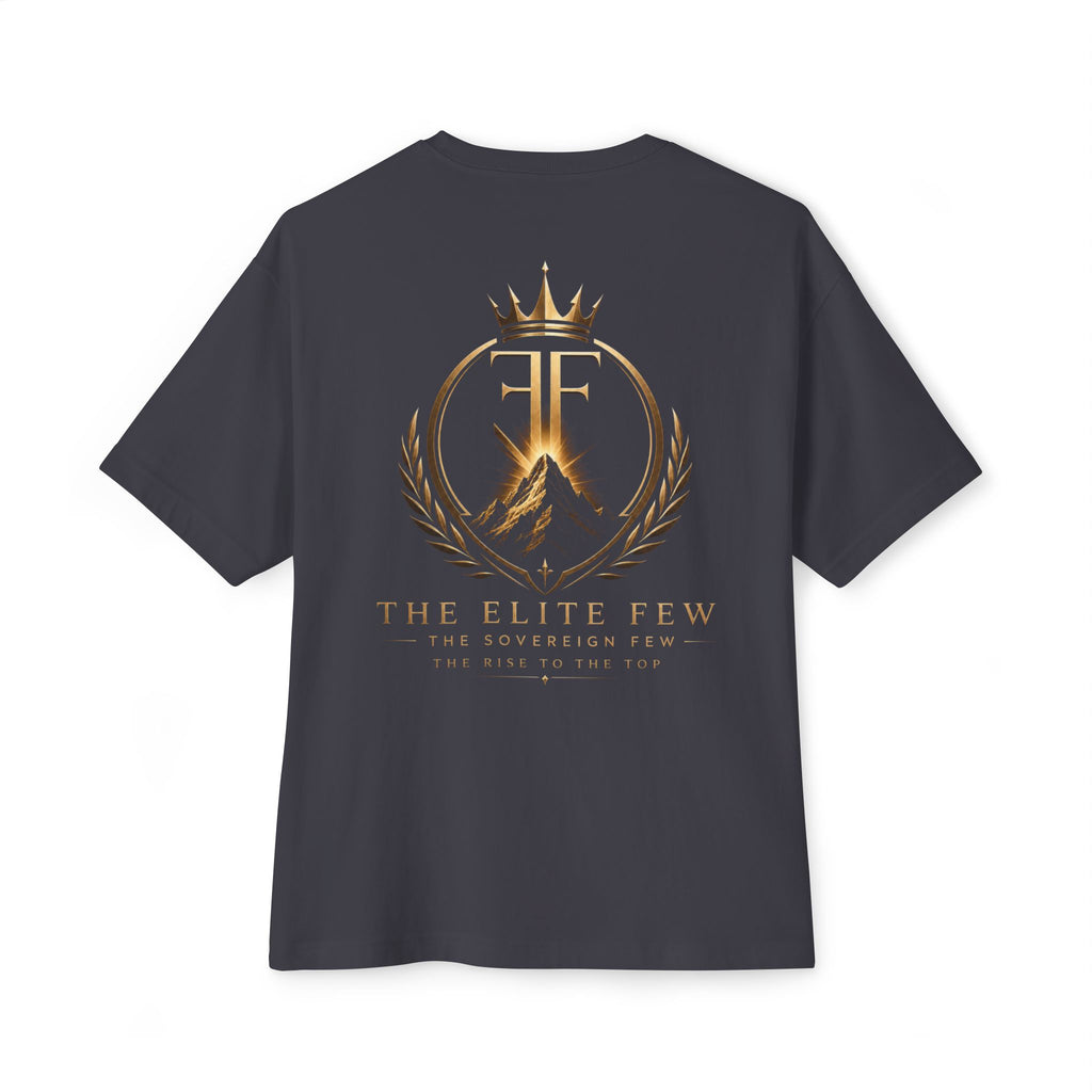 Elite Shield Tee — The Elite Few Gold Crest Oversized T‑Shirt
